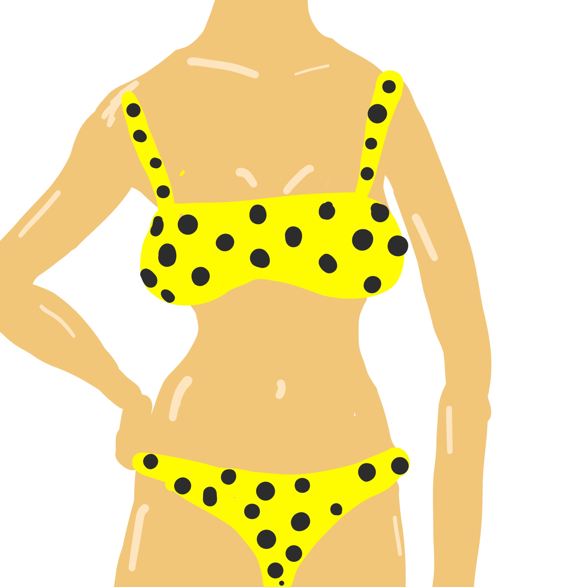 Rocking the Yellow Polka Dot Bikini