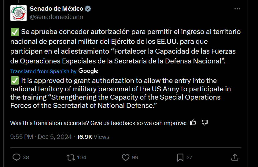 Official Announcement from the Mexican Government: Important Updates