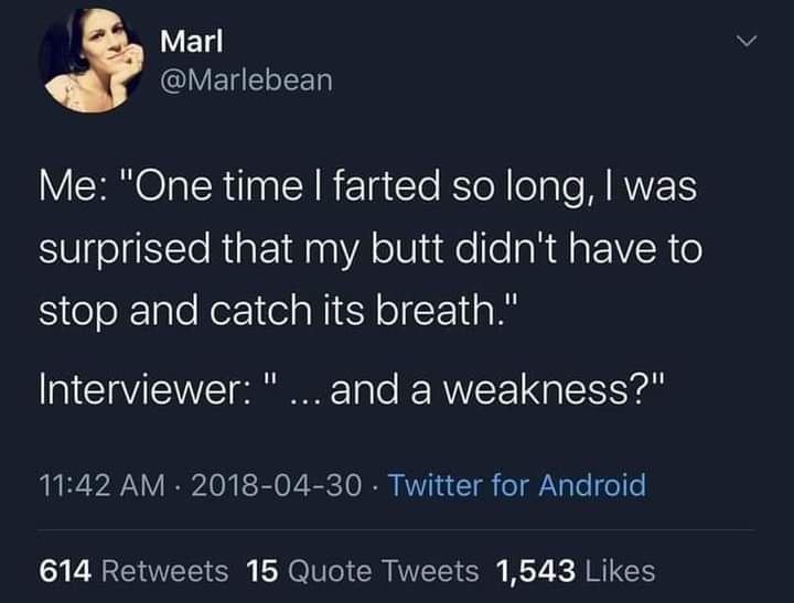 And what about that little weakness?