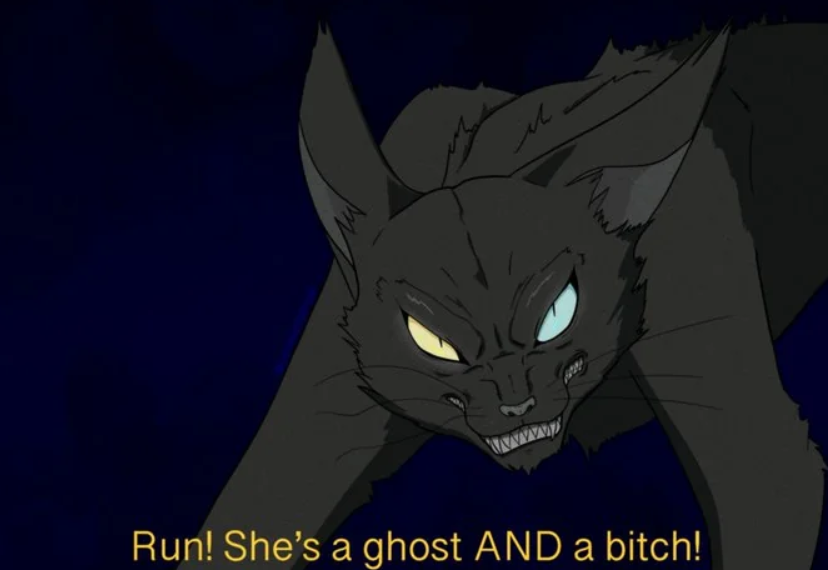When she's both a ghost and a total diva...