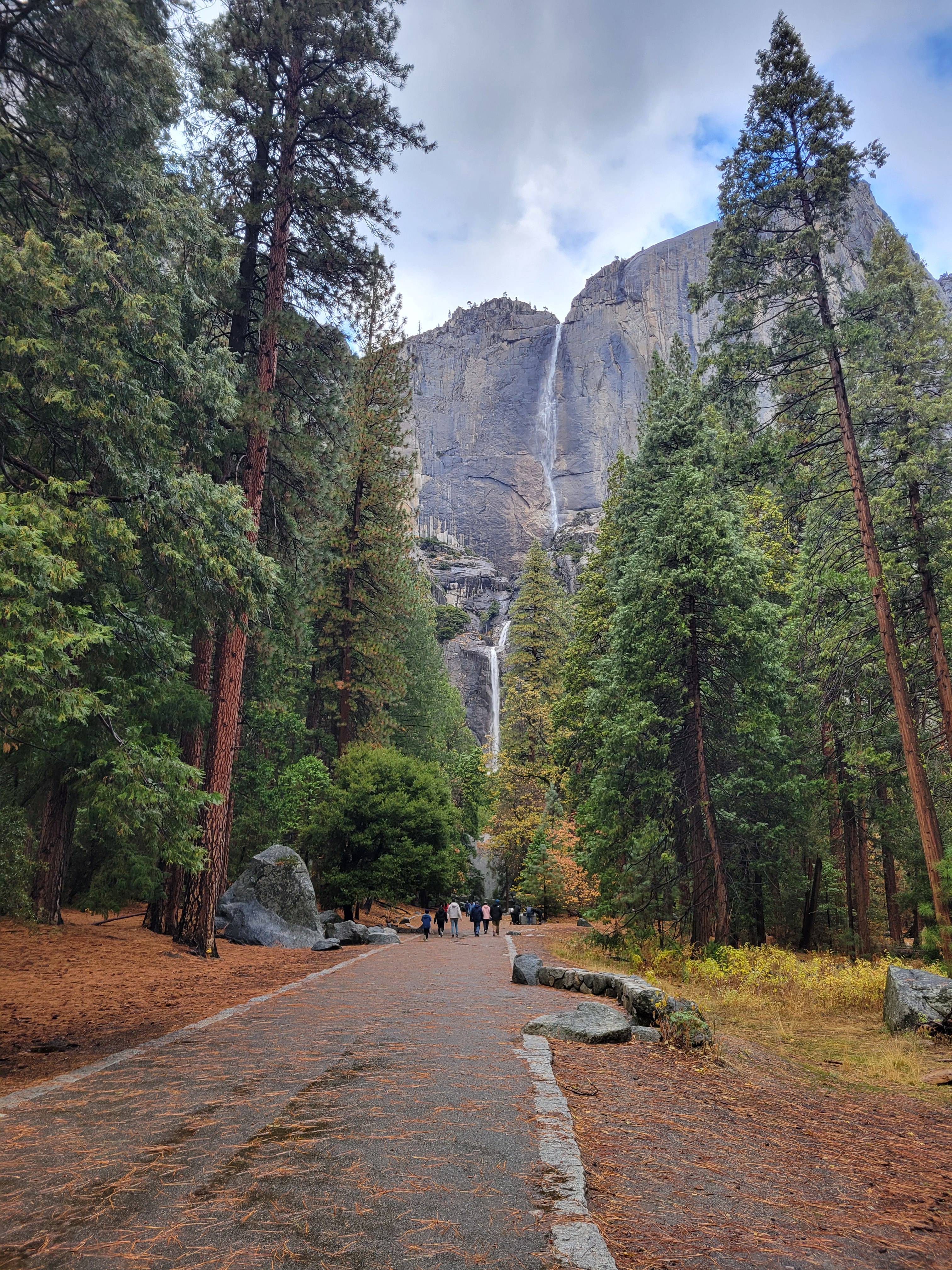 A breathtaking view of Yosemite Falls captured on November 23, 2024.