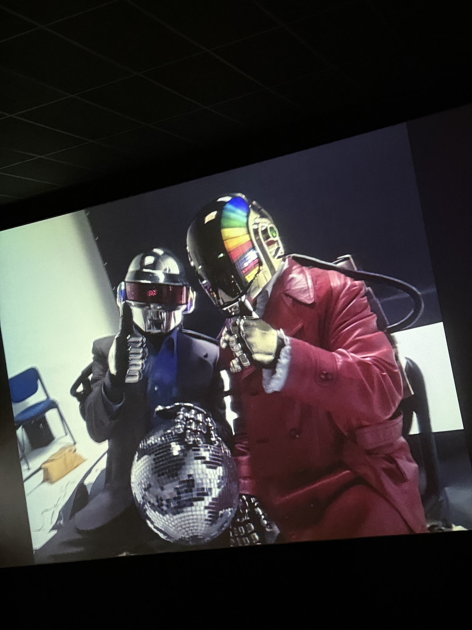 Daft Punk Cheers for Fans at the Special Screening of Interstella 5555