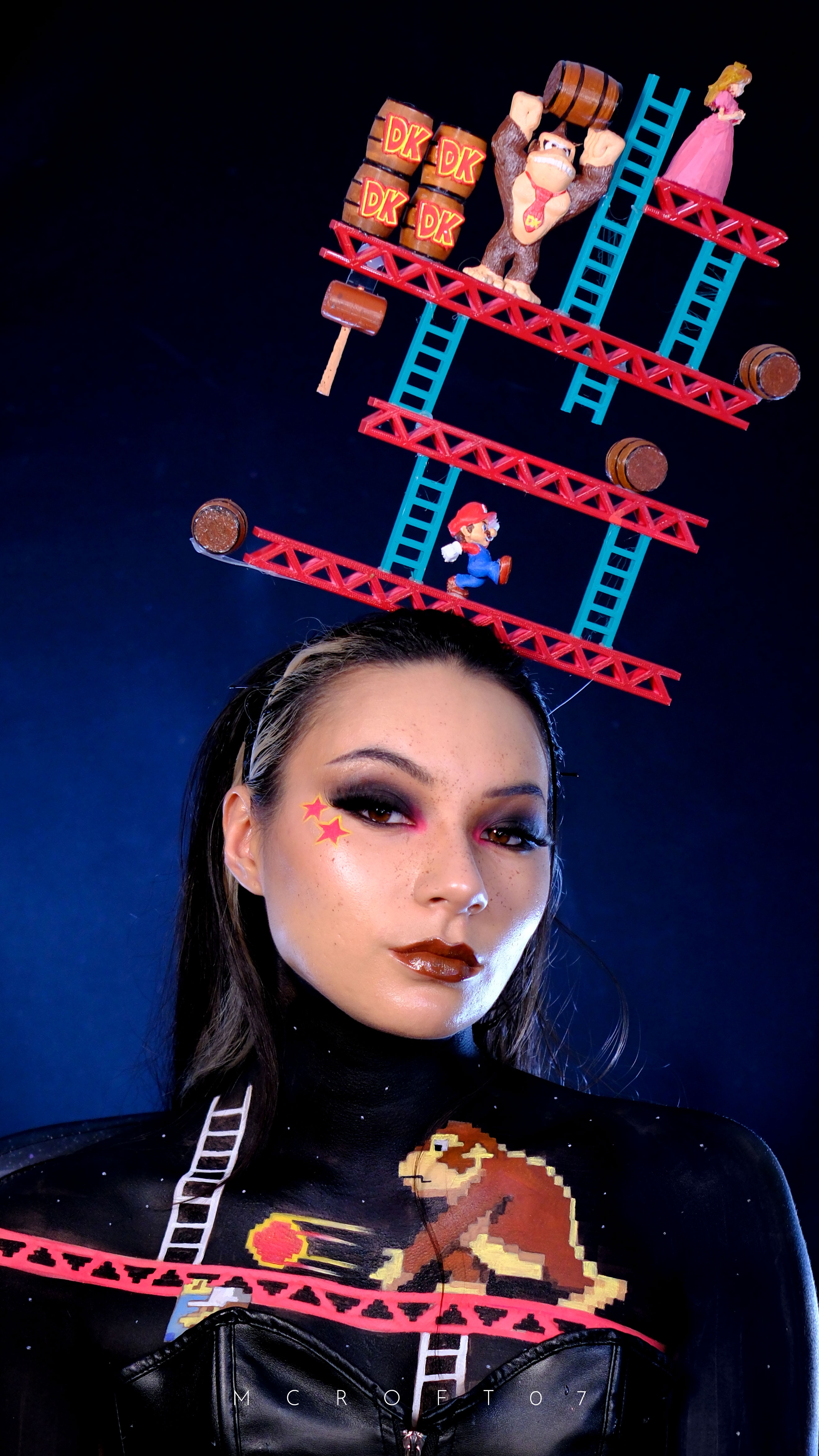 Epic Donkey Kong Makeup and Headpiece Cosplay by MCroft07