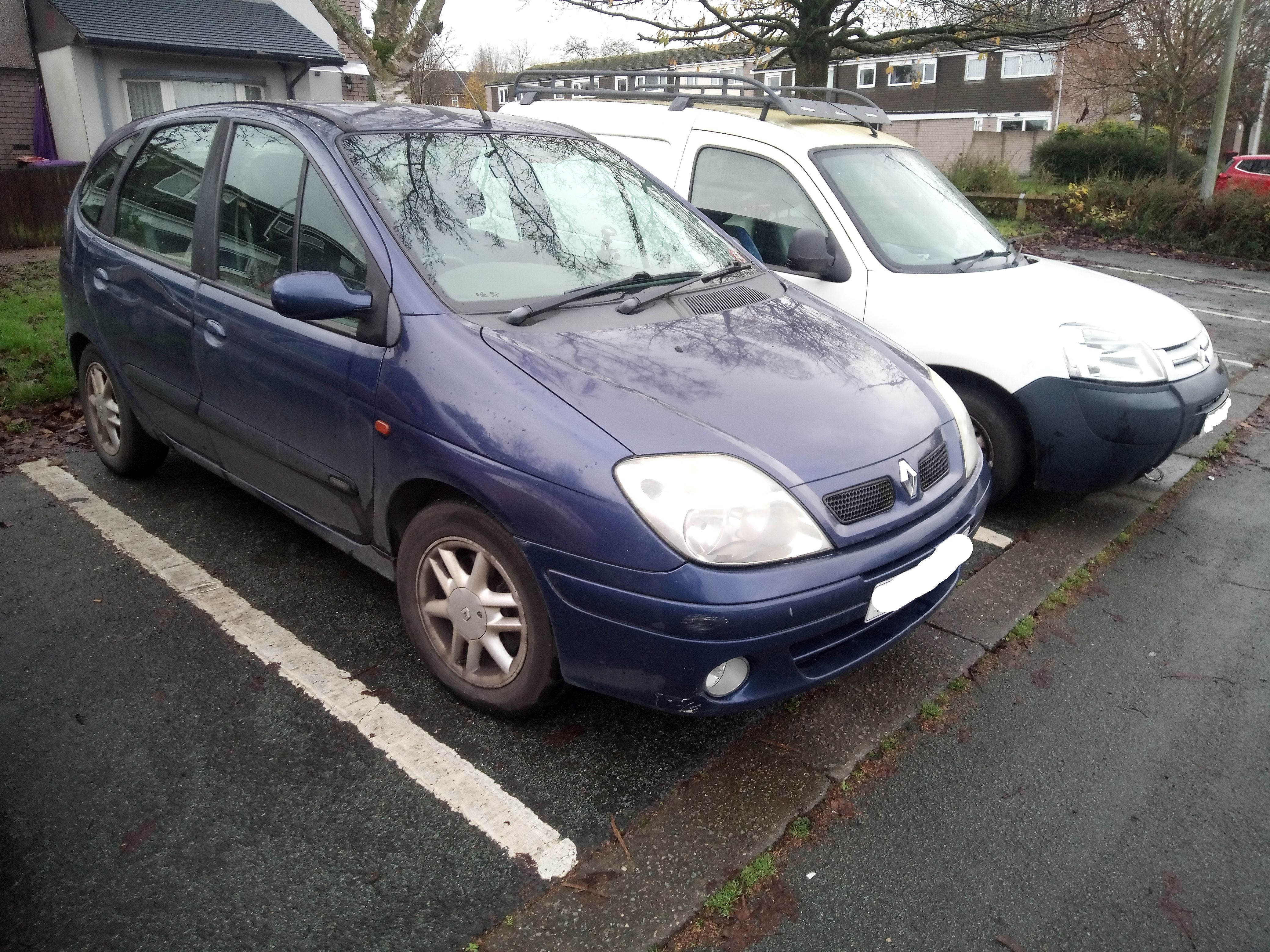 My daily ride: the reliable 2002 Renault Scenic.