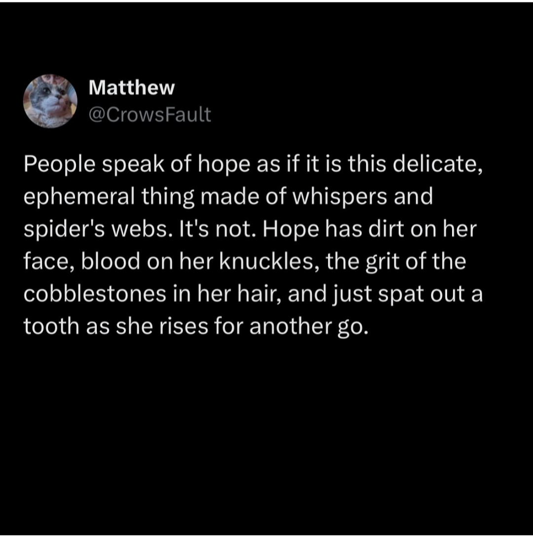 Never Give Up Hope, No Matter What