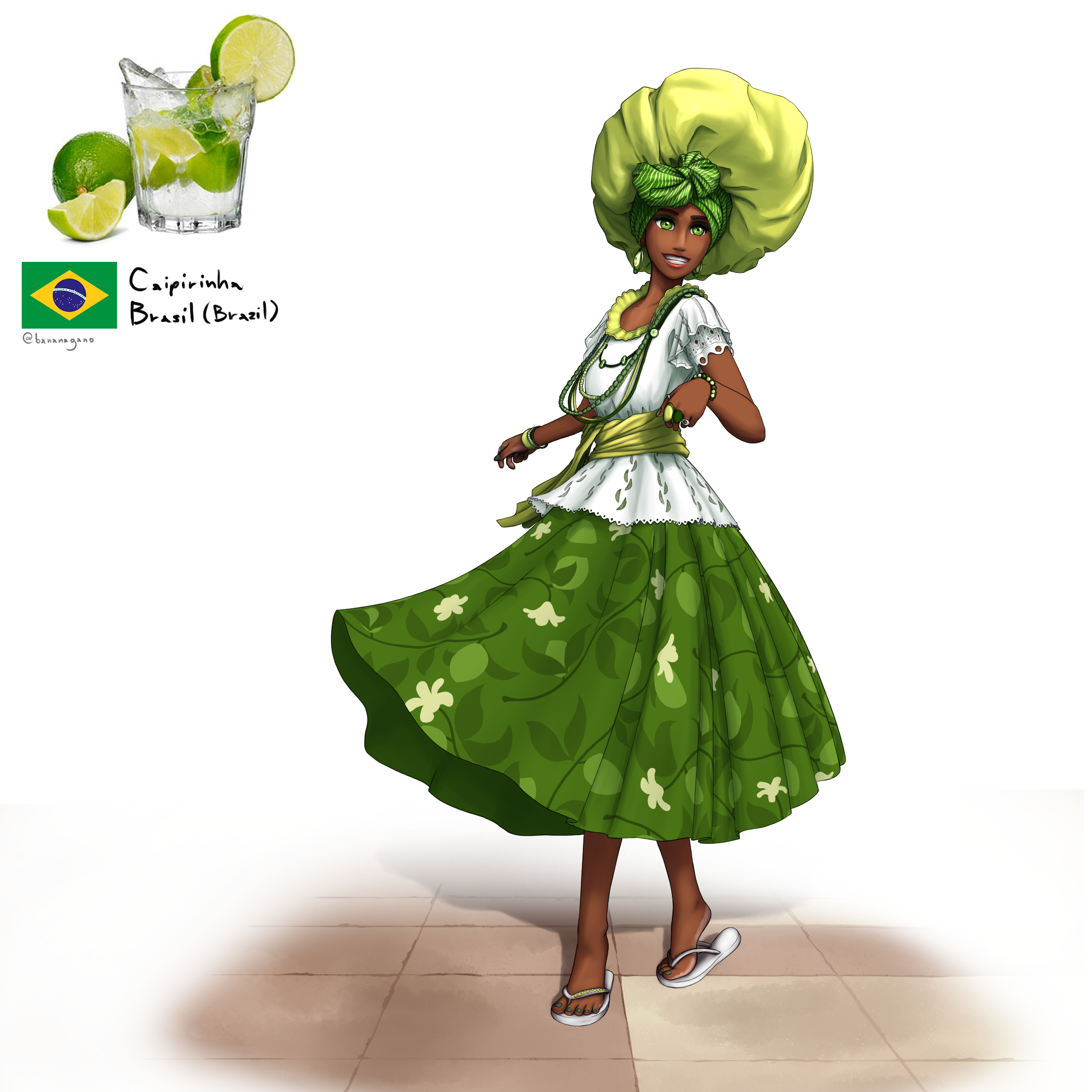 Bringing National Drinks to Life: Character #1 - Brazil