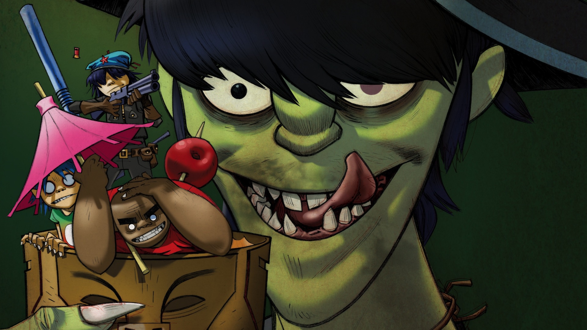 Enjoy this classic 1920x1080 Wallpaper Dump, now in multiple parts to break up the selfie overload! Part 11: Gorillaz edition.