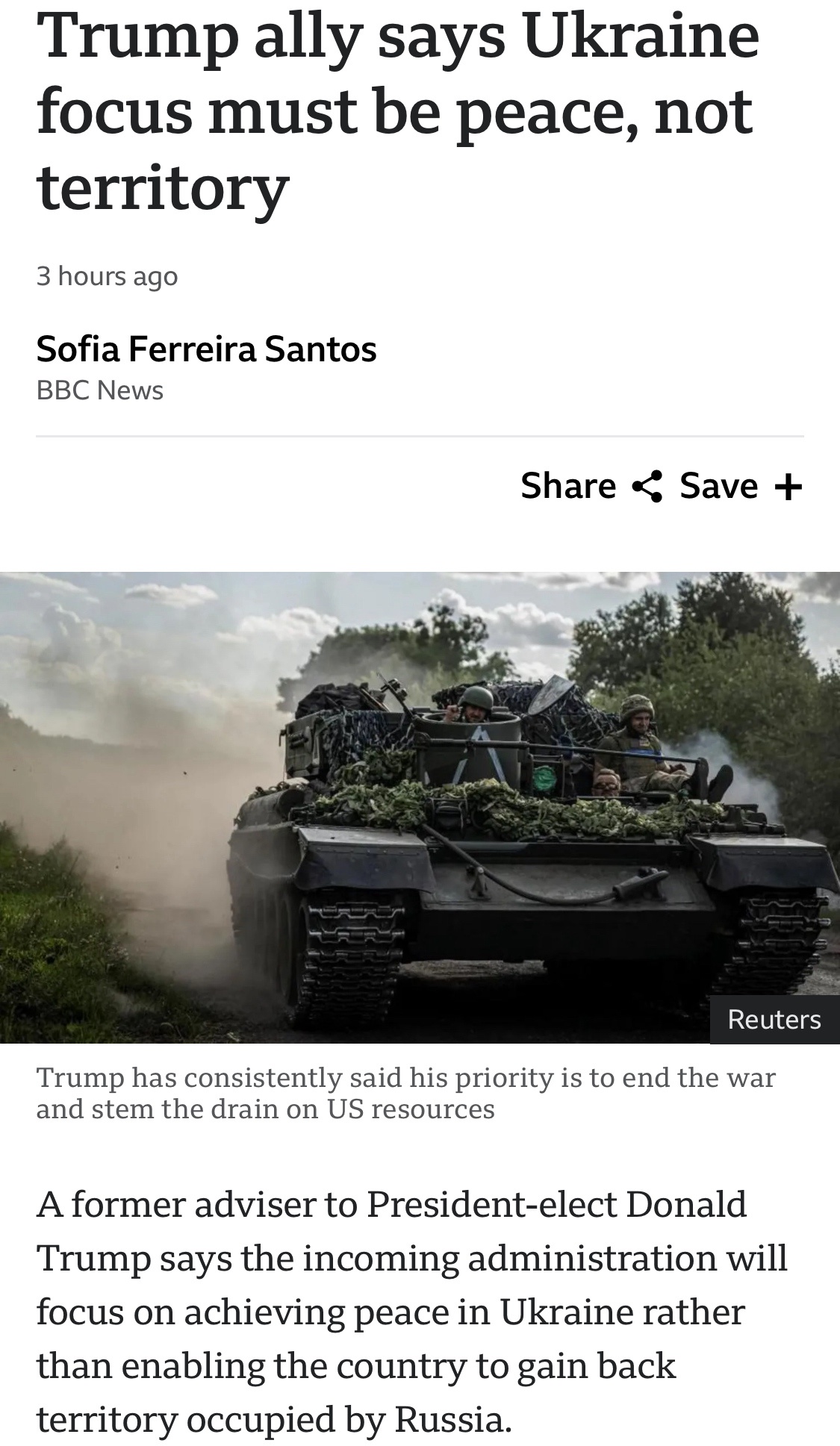 The Focus for Ukraine Should Be Peace, Not Land