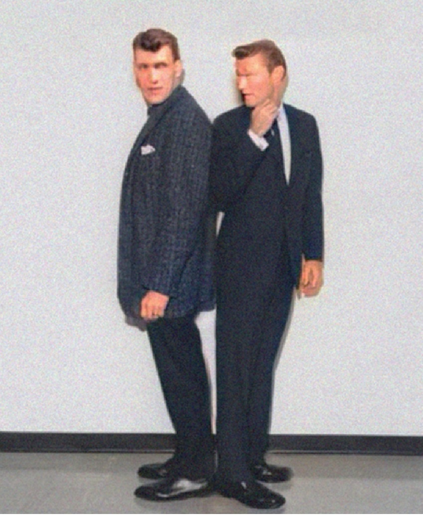 A Classic Moment: Chuck Connors and Ted Cassidy in 1964