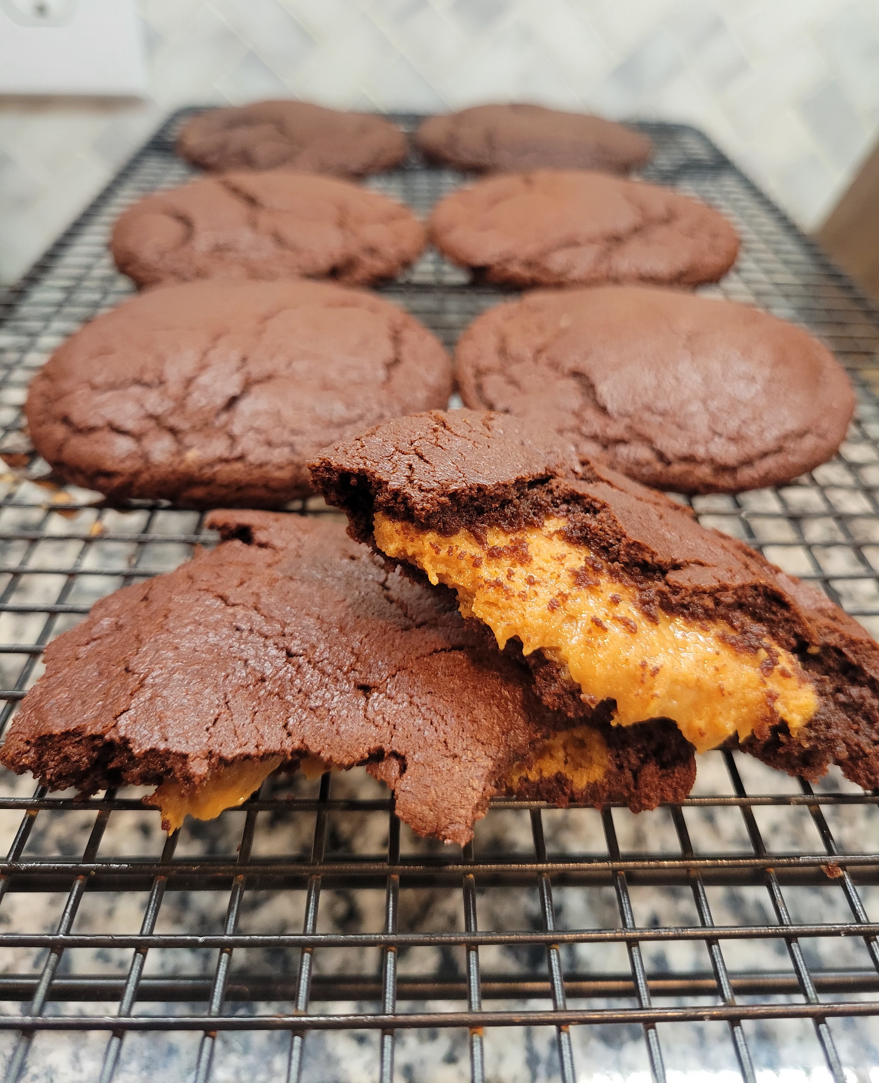 Irresistible Chocolate Cookies Packed with Peanut Butter Goodness