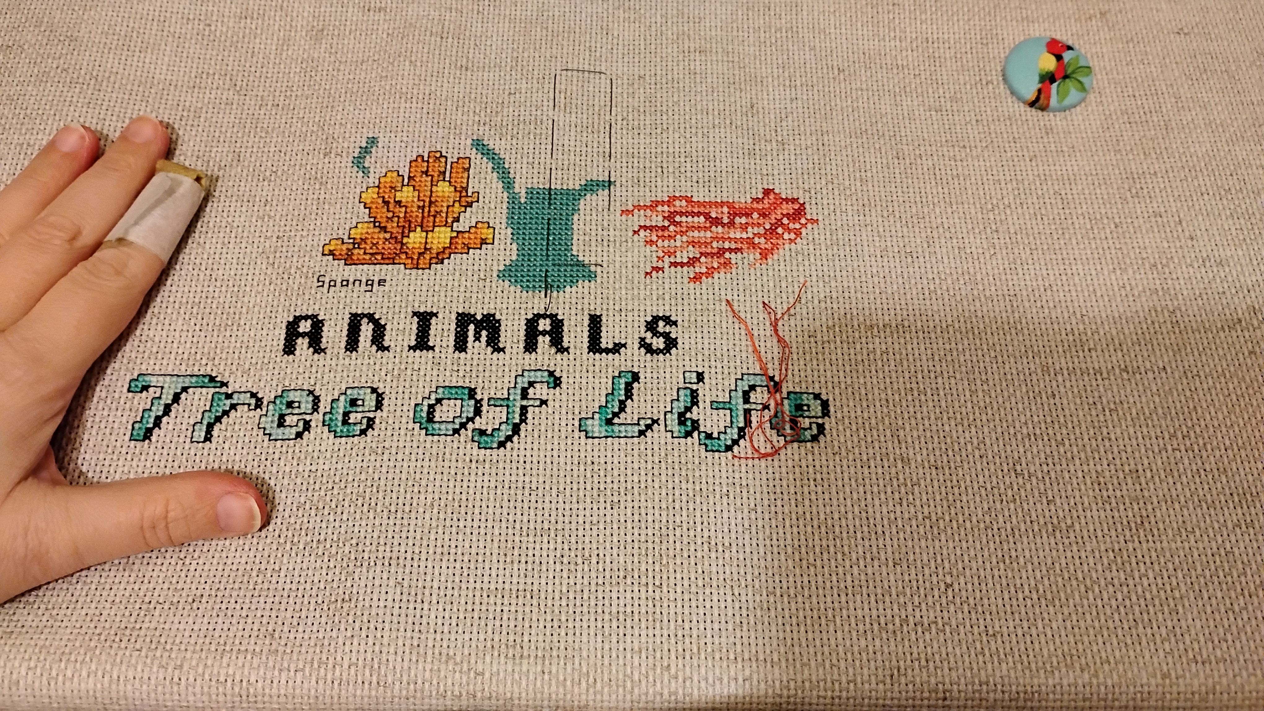 Animals Tree of Life Stitch Along by Climbing Goat Designs