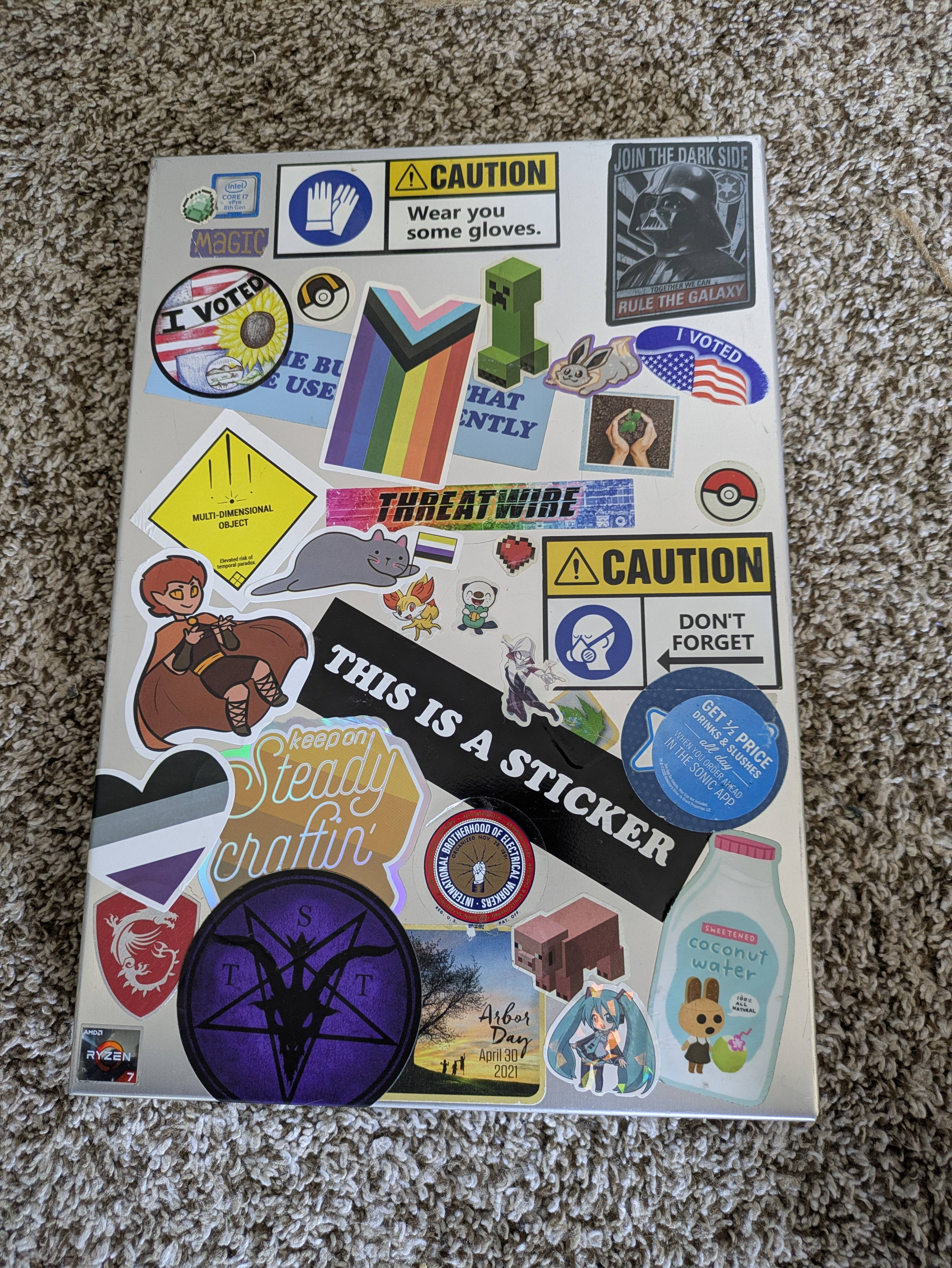 Sticker Day: My Work/School Notebook Gets a Makeover