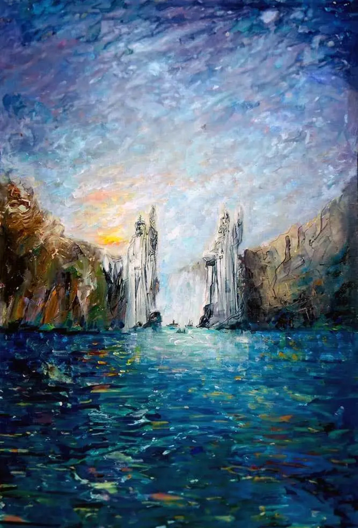 My Artistic Take on The Argonath: A Personal Masterpiece