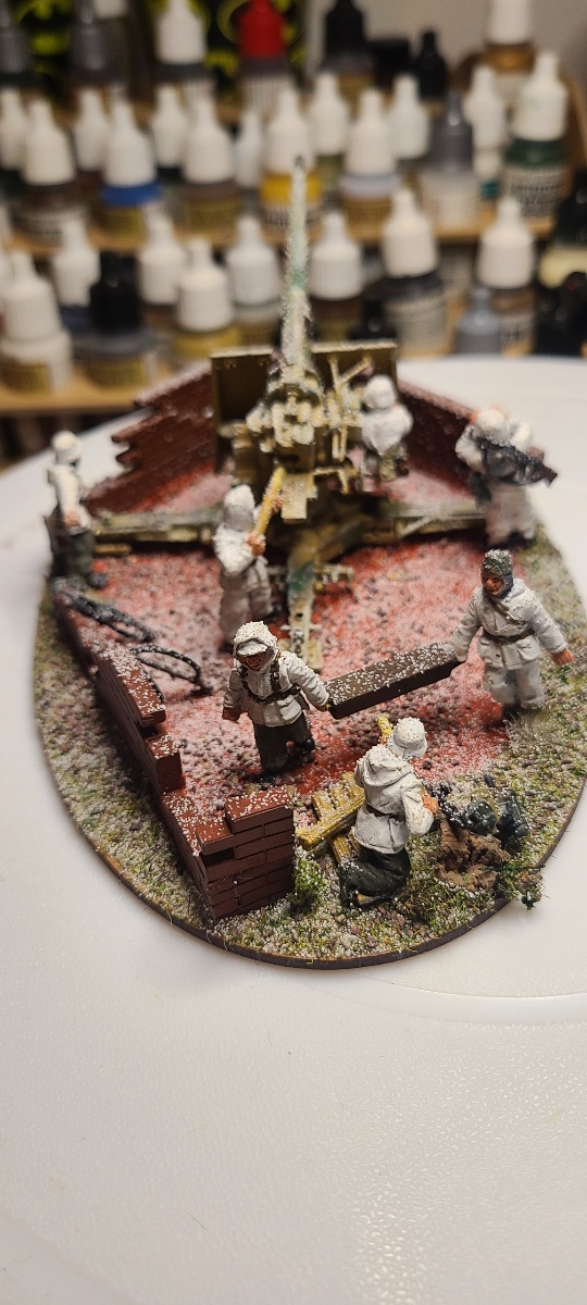 My fiancée's passion: painting miniatures with incredible detail.