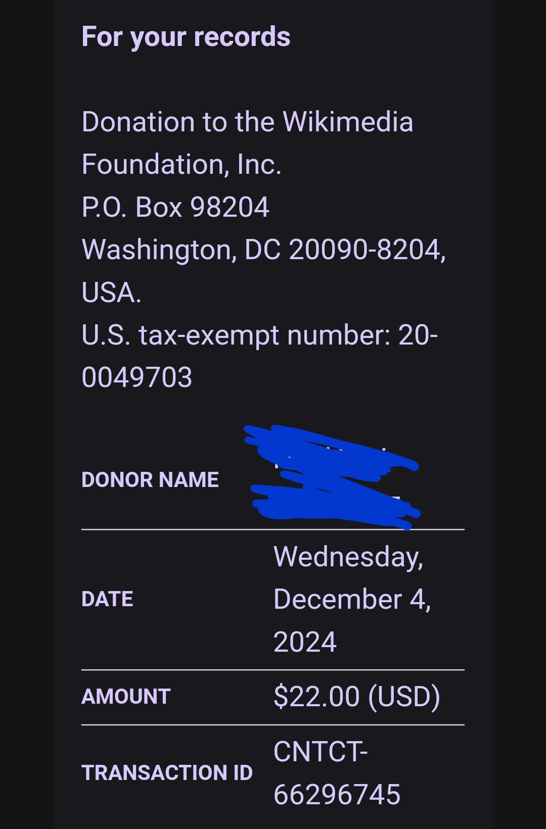 I Paid for Seven of You: A Little Surprise
