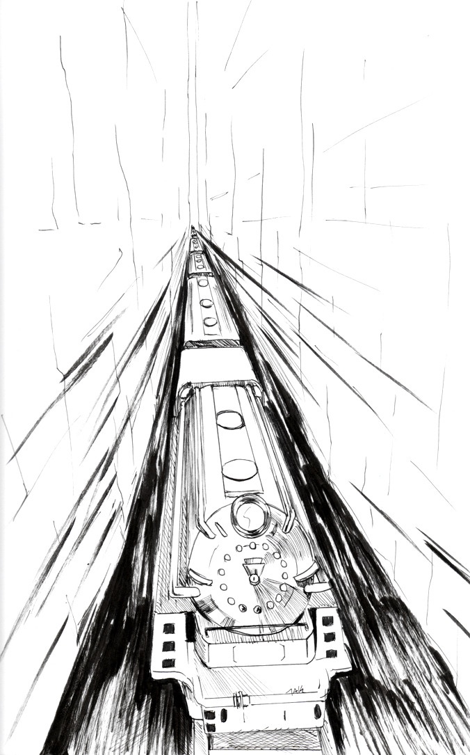 Daily Sketch: Capturing the Essence of a Train