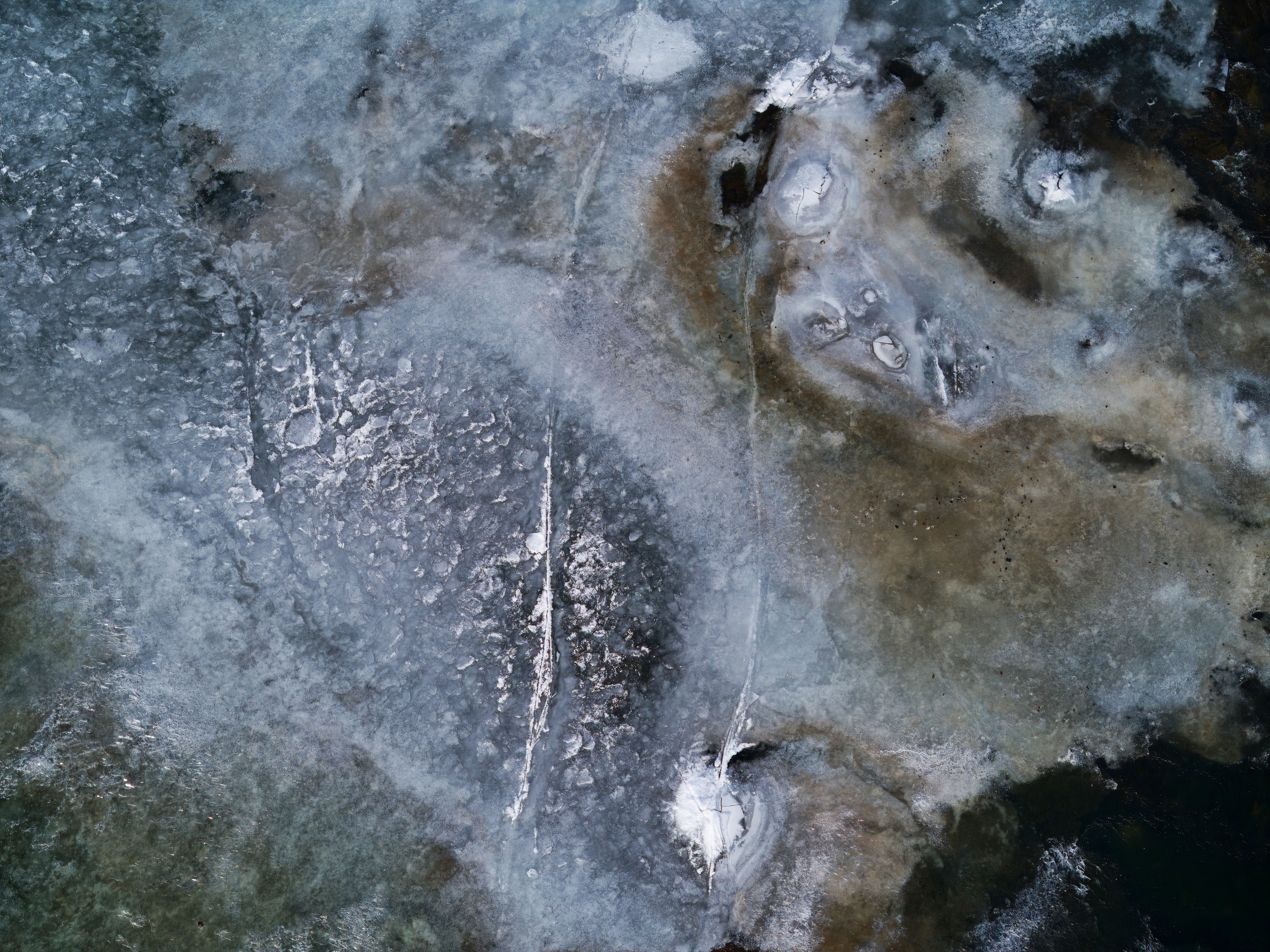 Stunning Ice Shots Captured by DJI Air 3