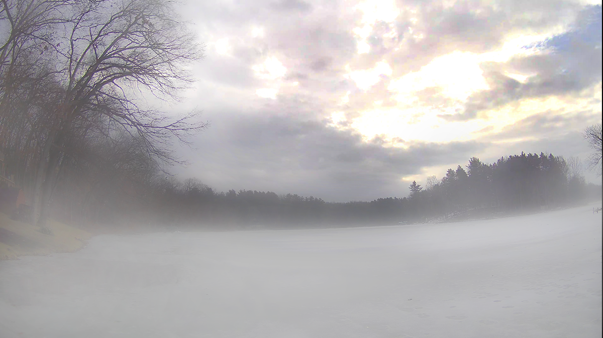 Mysterious Ice Fog Enveloping the Landscape