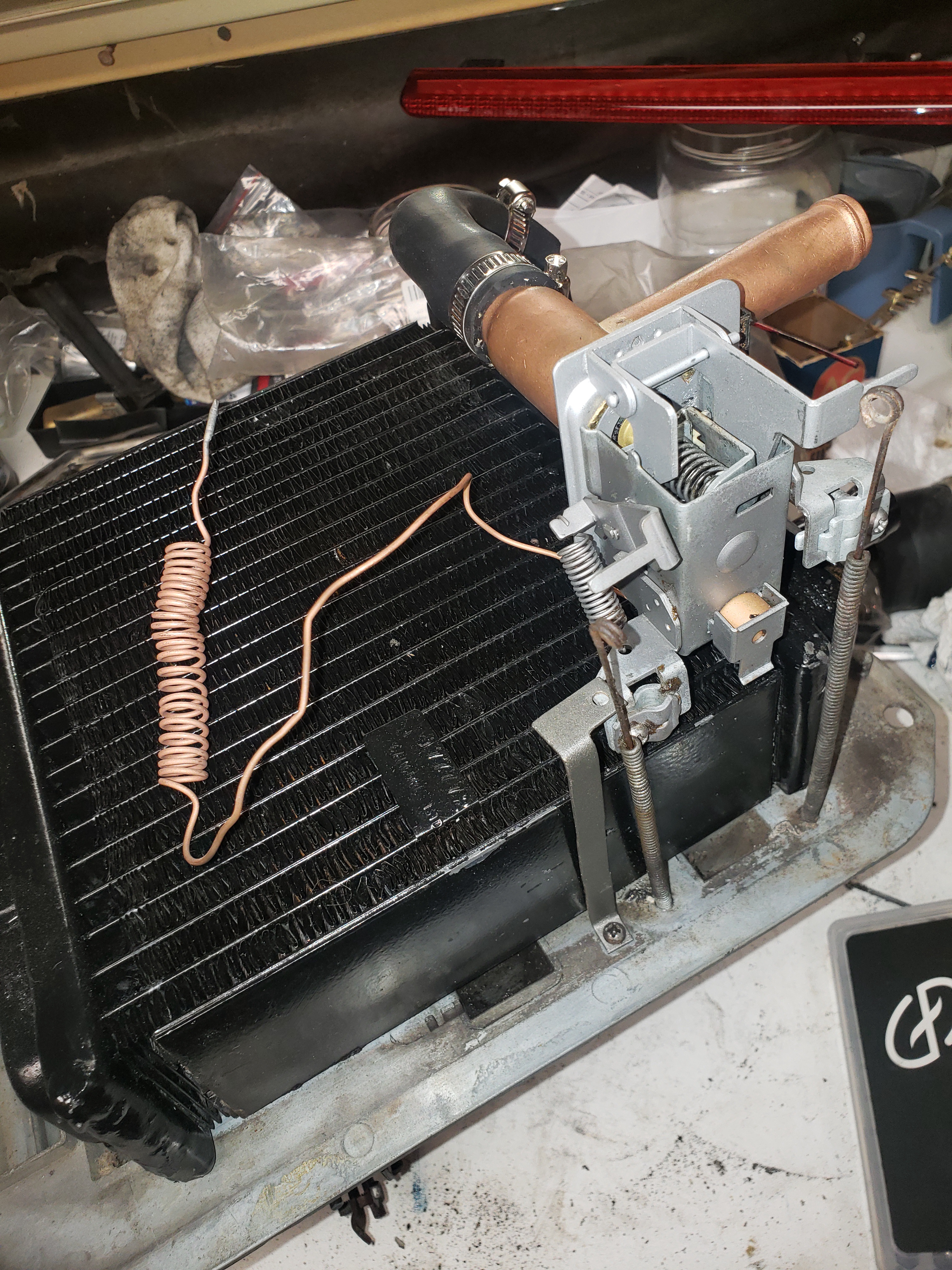 The vintage charm of a 1957 Cadillac heater core