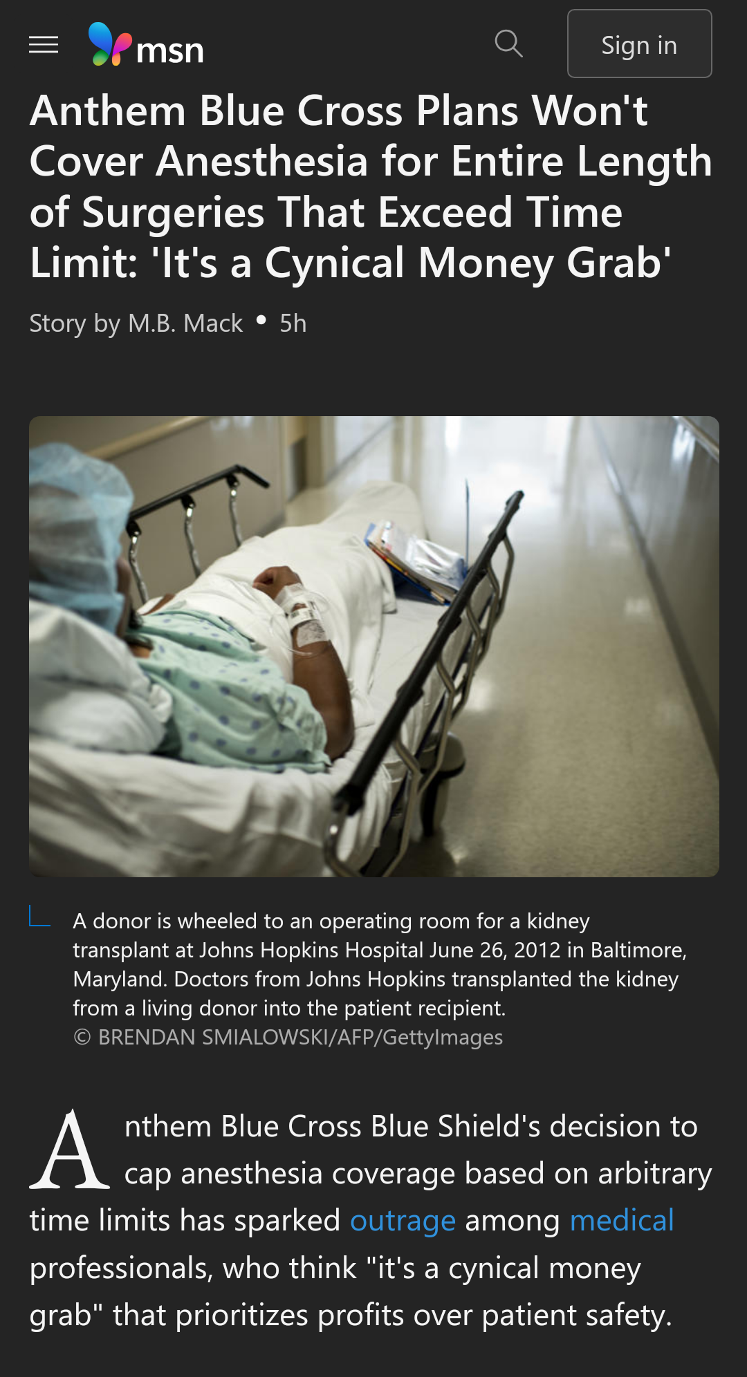 Anthem Blue Cross: The Controversial Anesthesia Policy Exposed