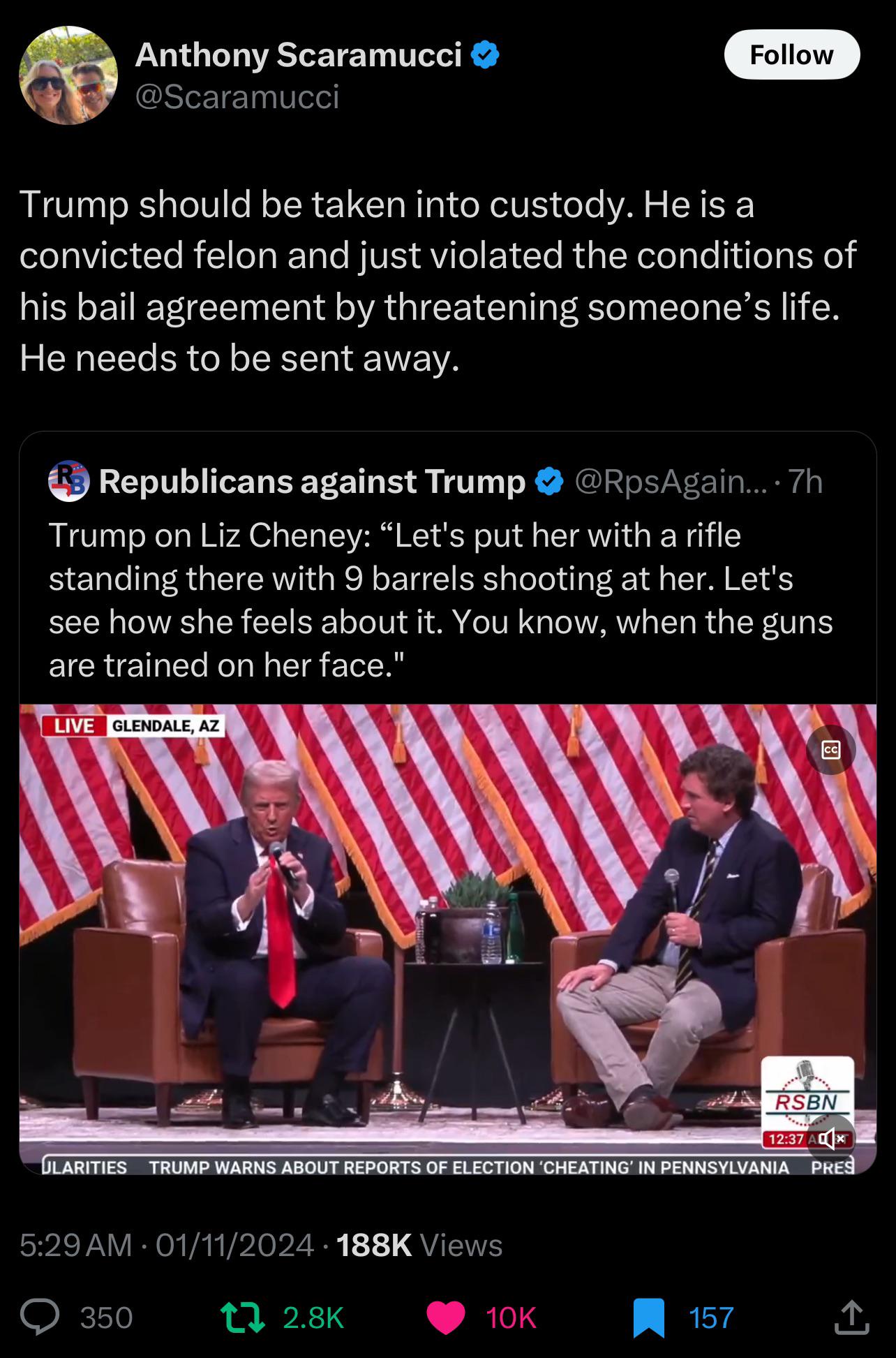 The Call to Action: Lock Him Up!