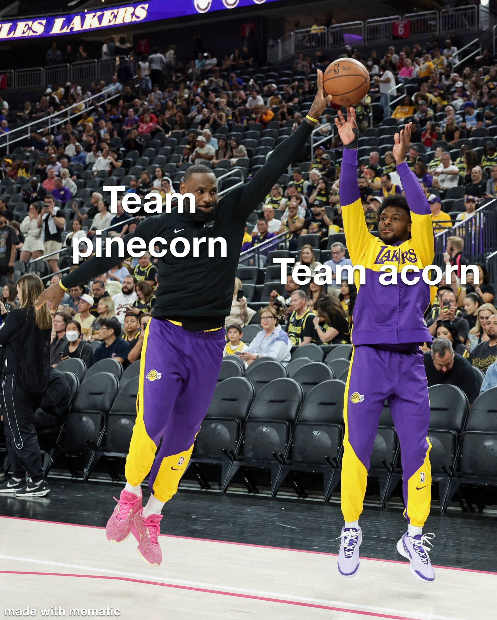 Cheering for Team Pinecorn!