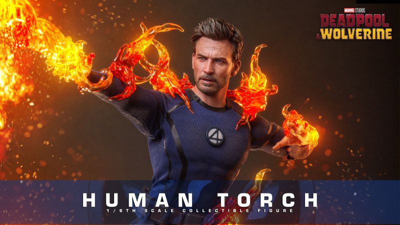Hot Toys Reveals Jaw-Dropping Human Torch Figure from Deadpool & Wolverine