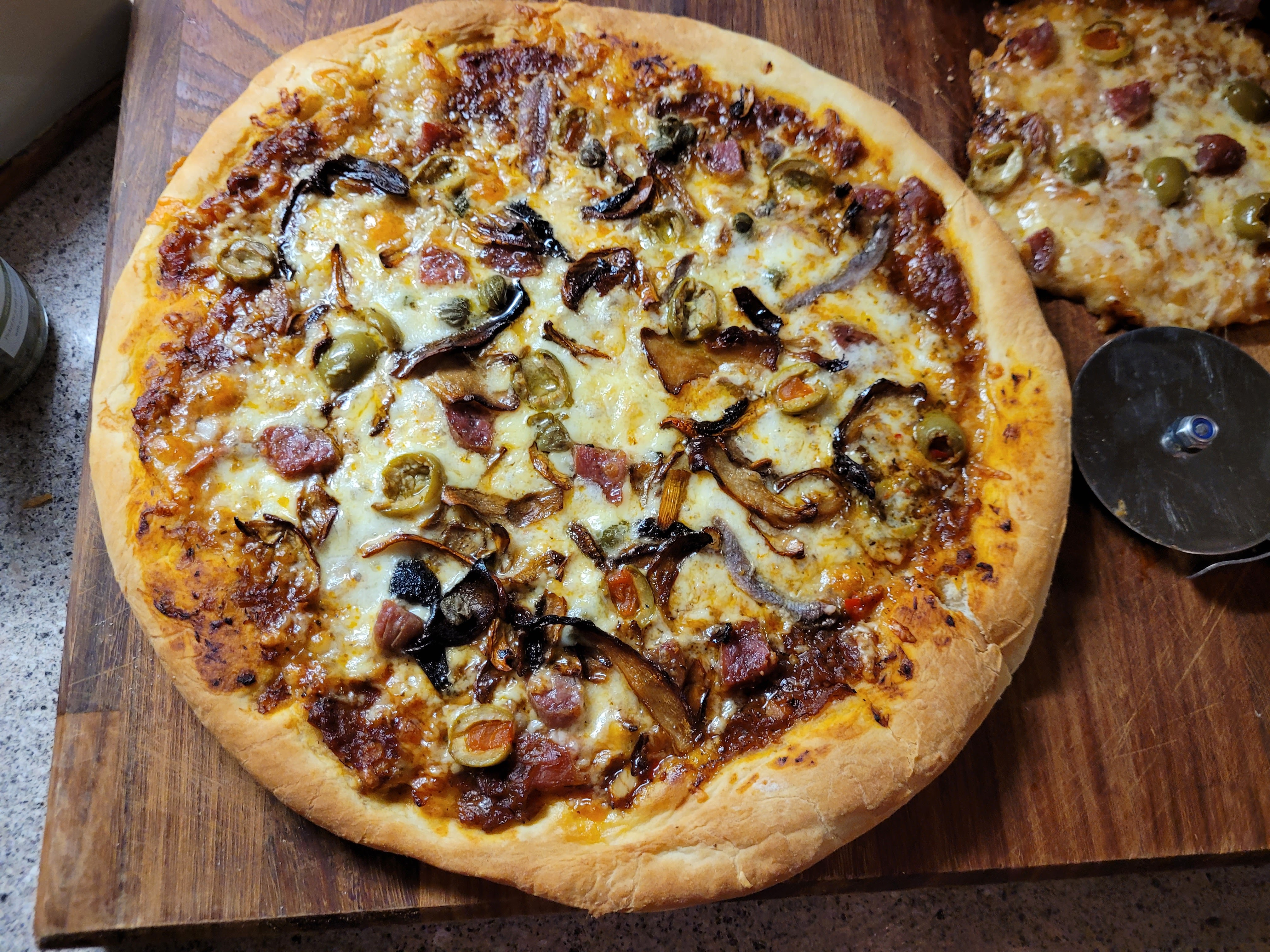 Indulge in a Homemade Pizza Loaded with Wild Mushrooms