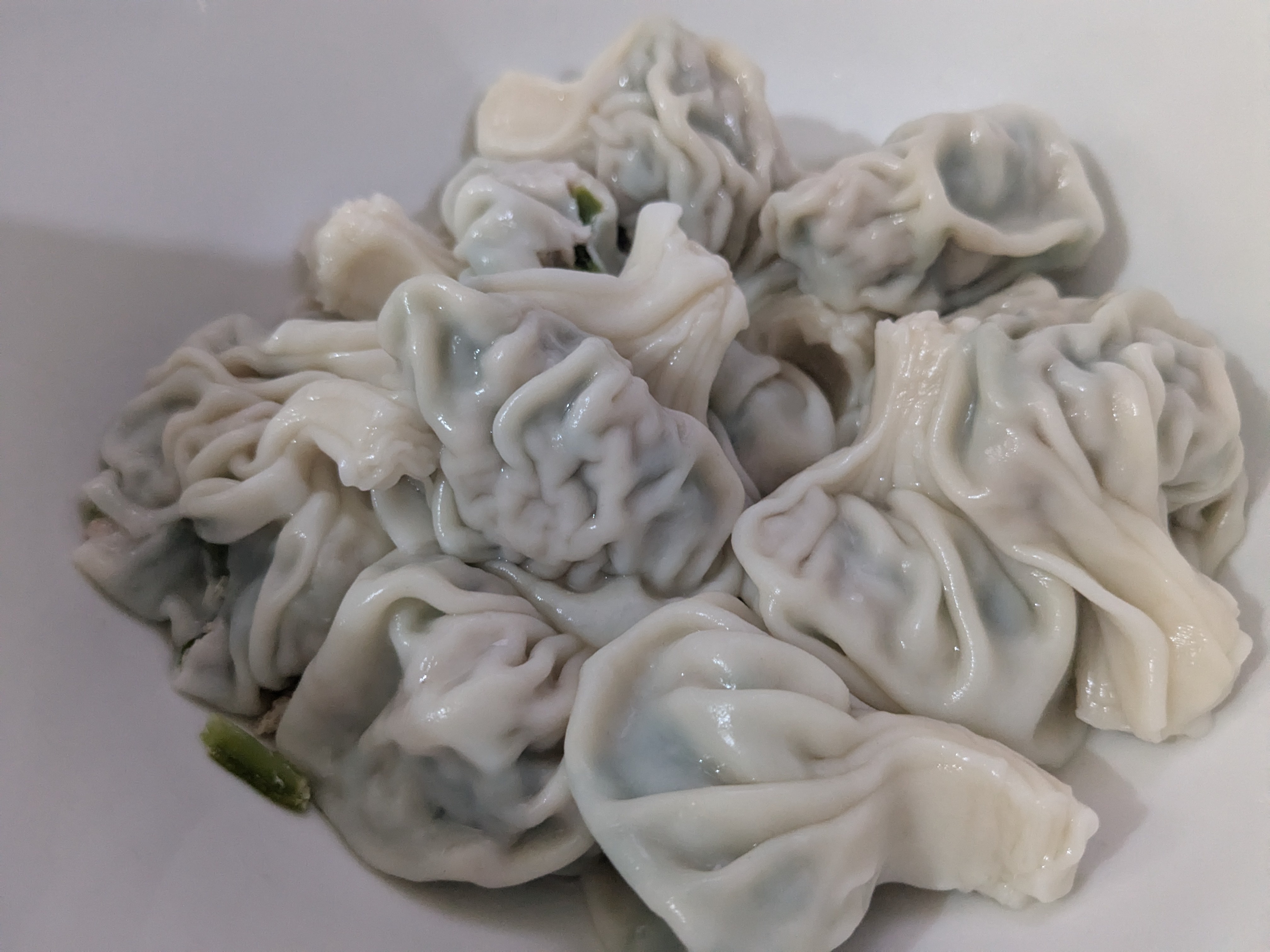 Delicious handmade pork and chives dumplings ready to be devoured!