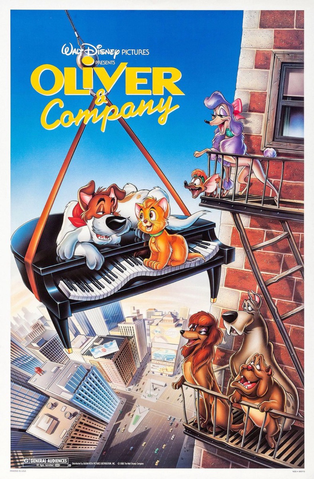 Celebrating 36 Years of Disney's 'Oliver & Company' Since Its Theatrical Release on November 18, 1988