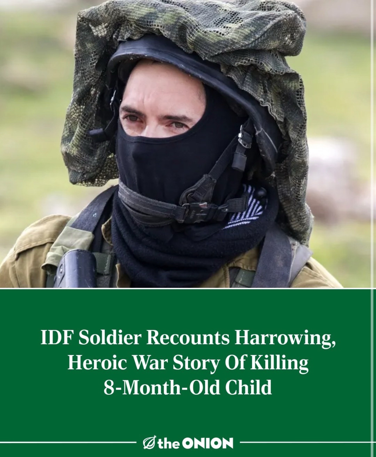Meet the 8-Month-Old Palestinian Adult!