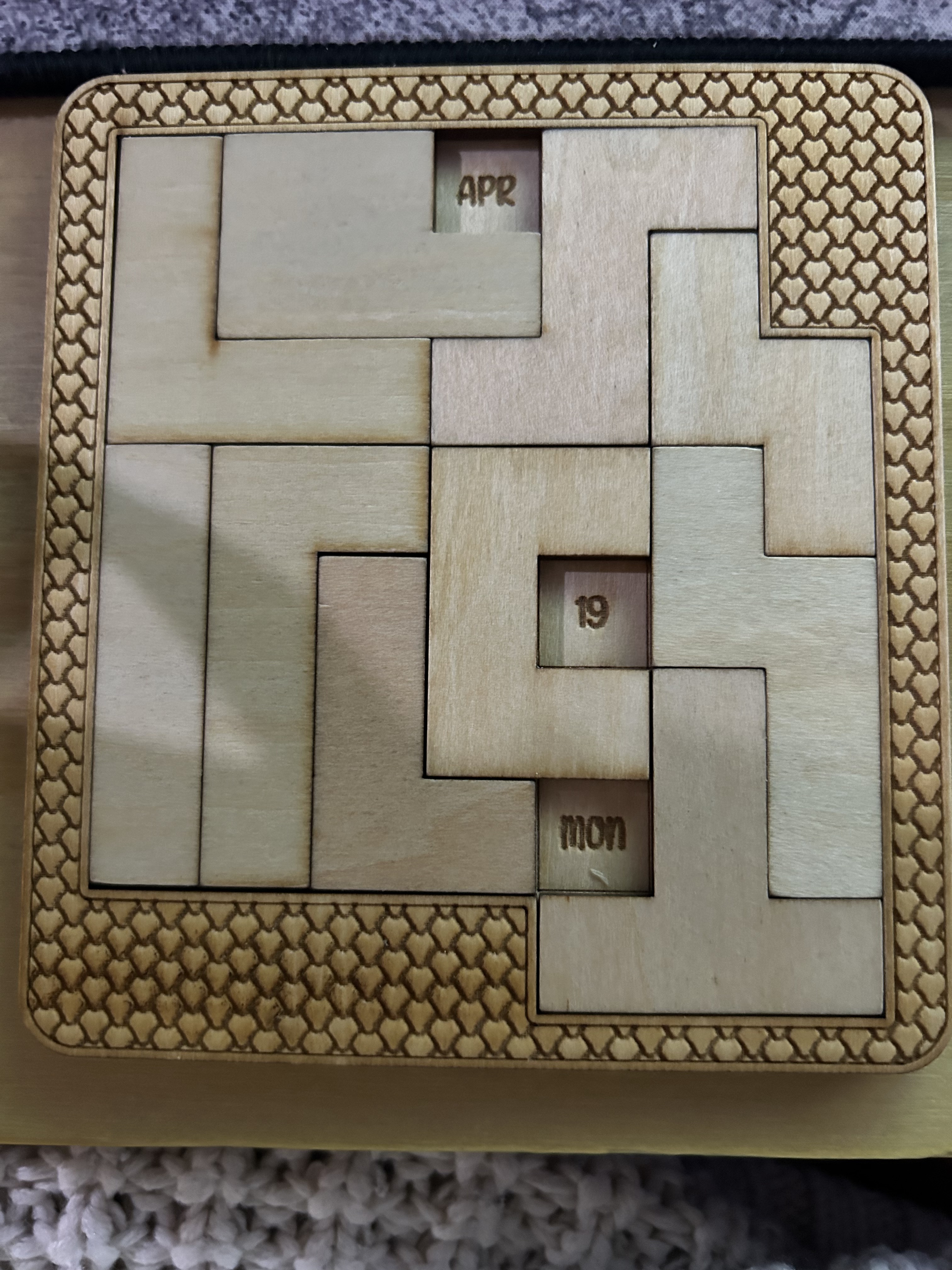 Laser-Cut Puzzle Solutions: April 19th to April 25th