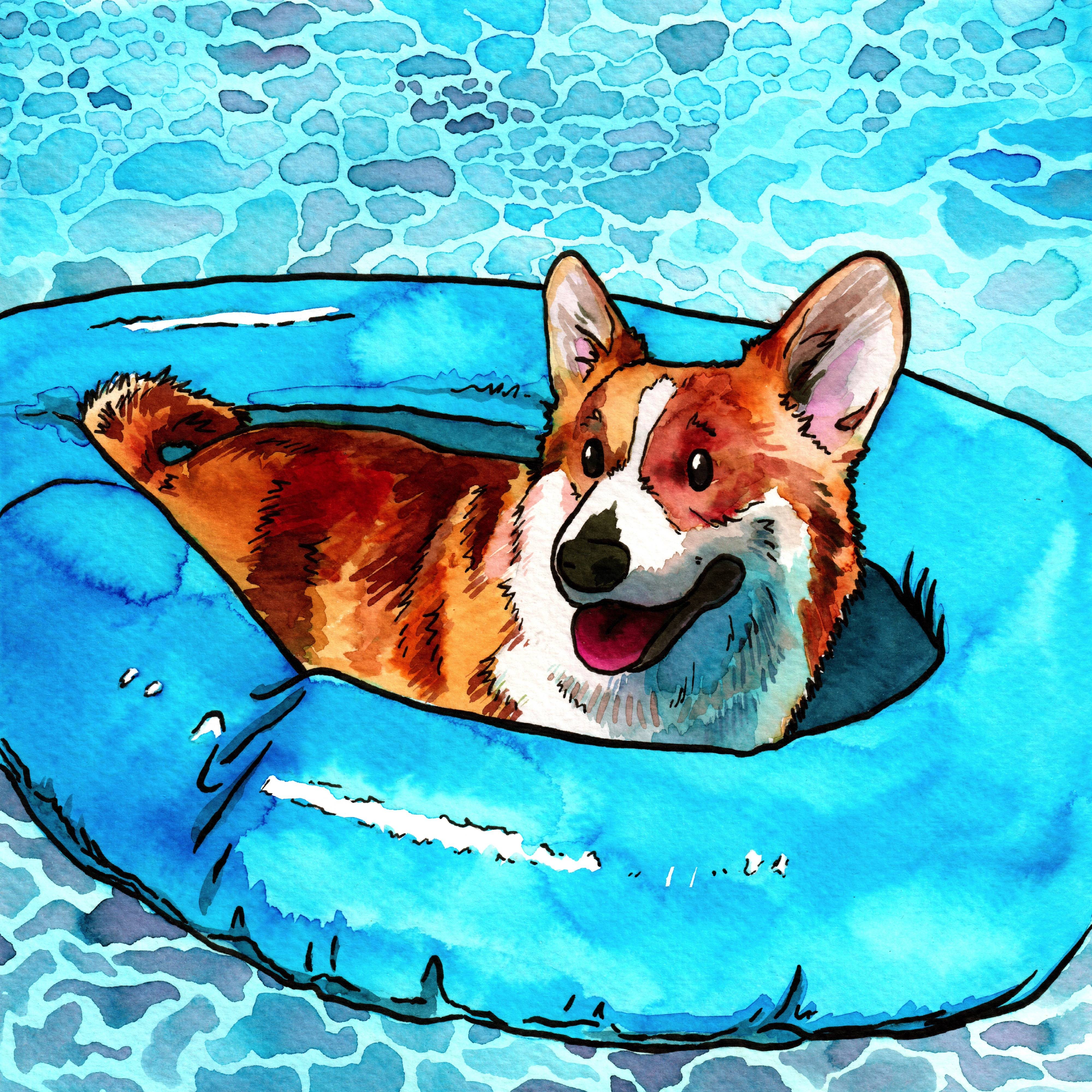 Daily Corgi Art: Meet Chucky, My Latest Creation!