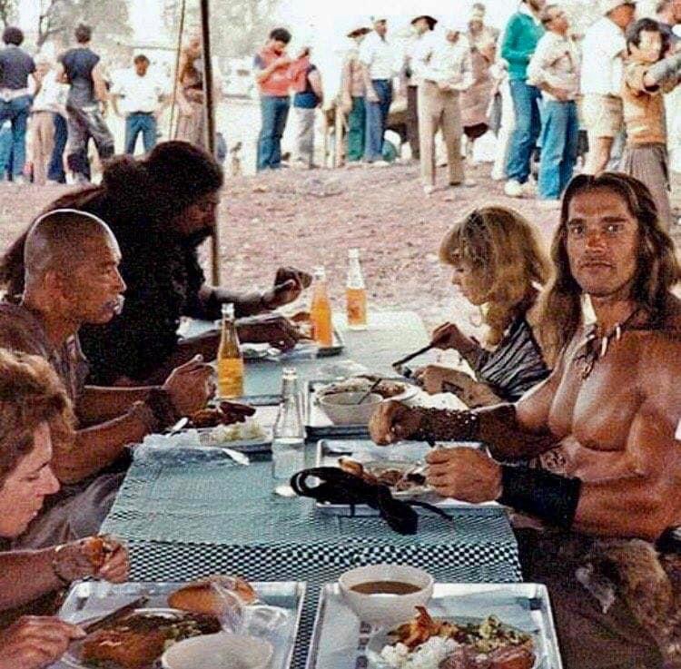 Conan the Destroyer takes a well-deserved lunch break