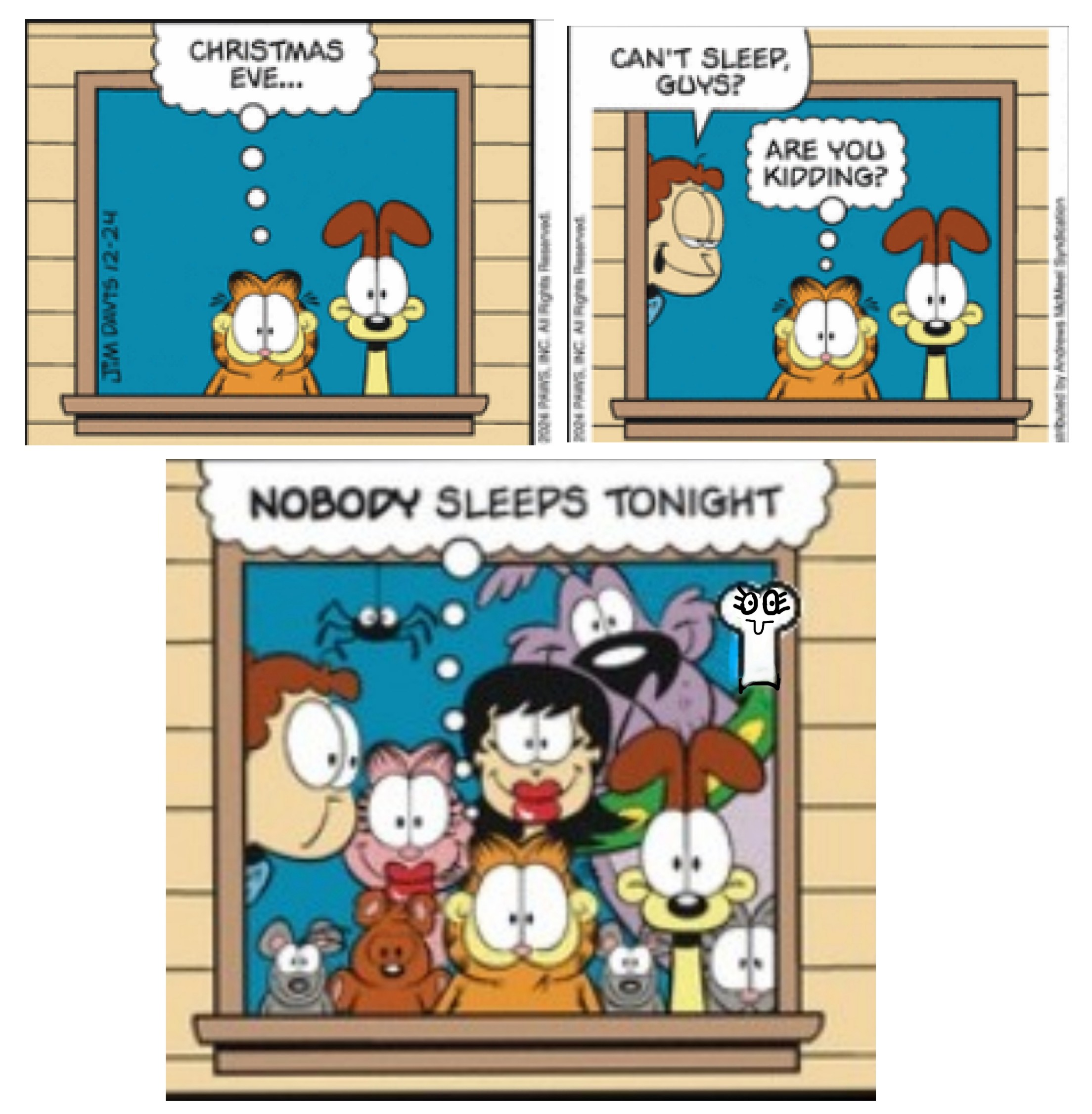 Garfield is Spot On: No One Can Sleep on Christmas Eve!