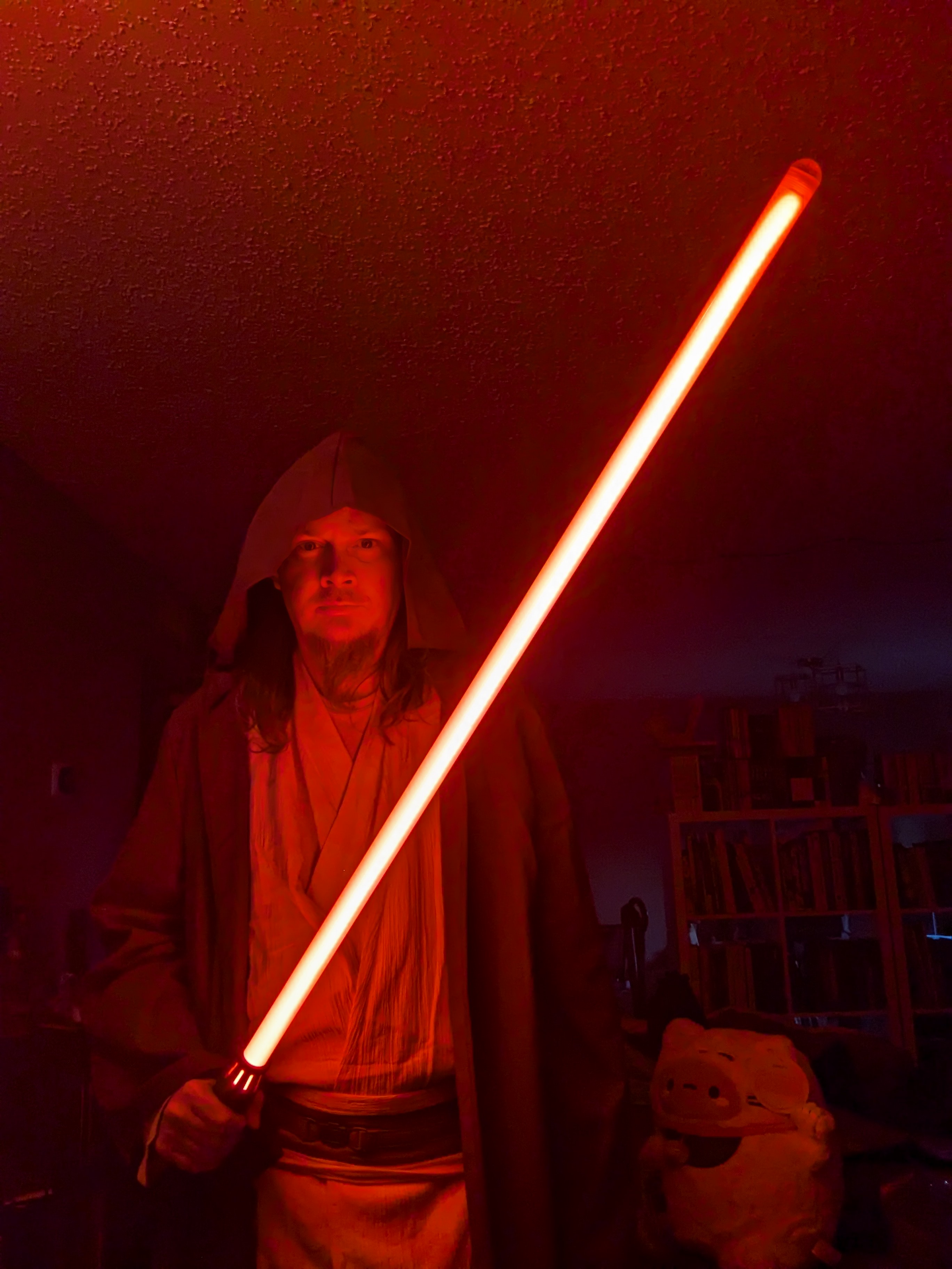 Crafted My Own Lightsaber for Halloween Fun!