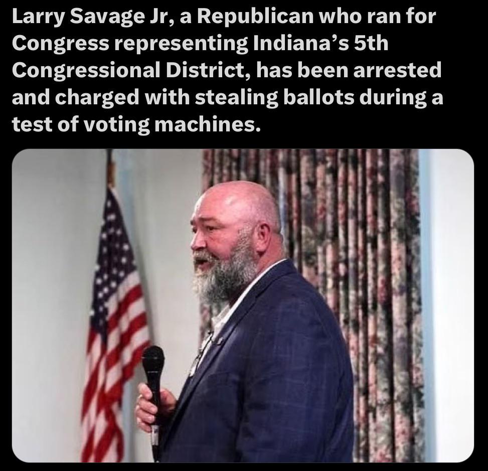 Welcome to a world of pain, Larry. We all know those ballots aren't yours.