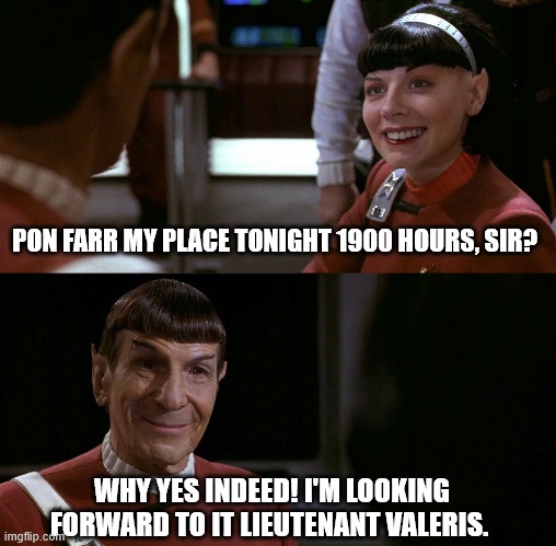 Anyone Up for a Pon Farr Adventure?