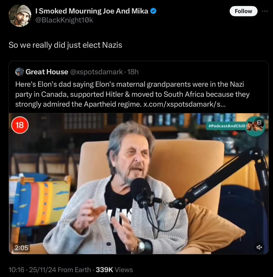 Is that Herr Obersturmbannführer Musk?