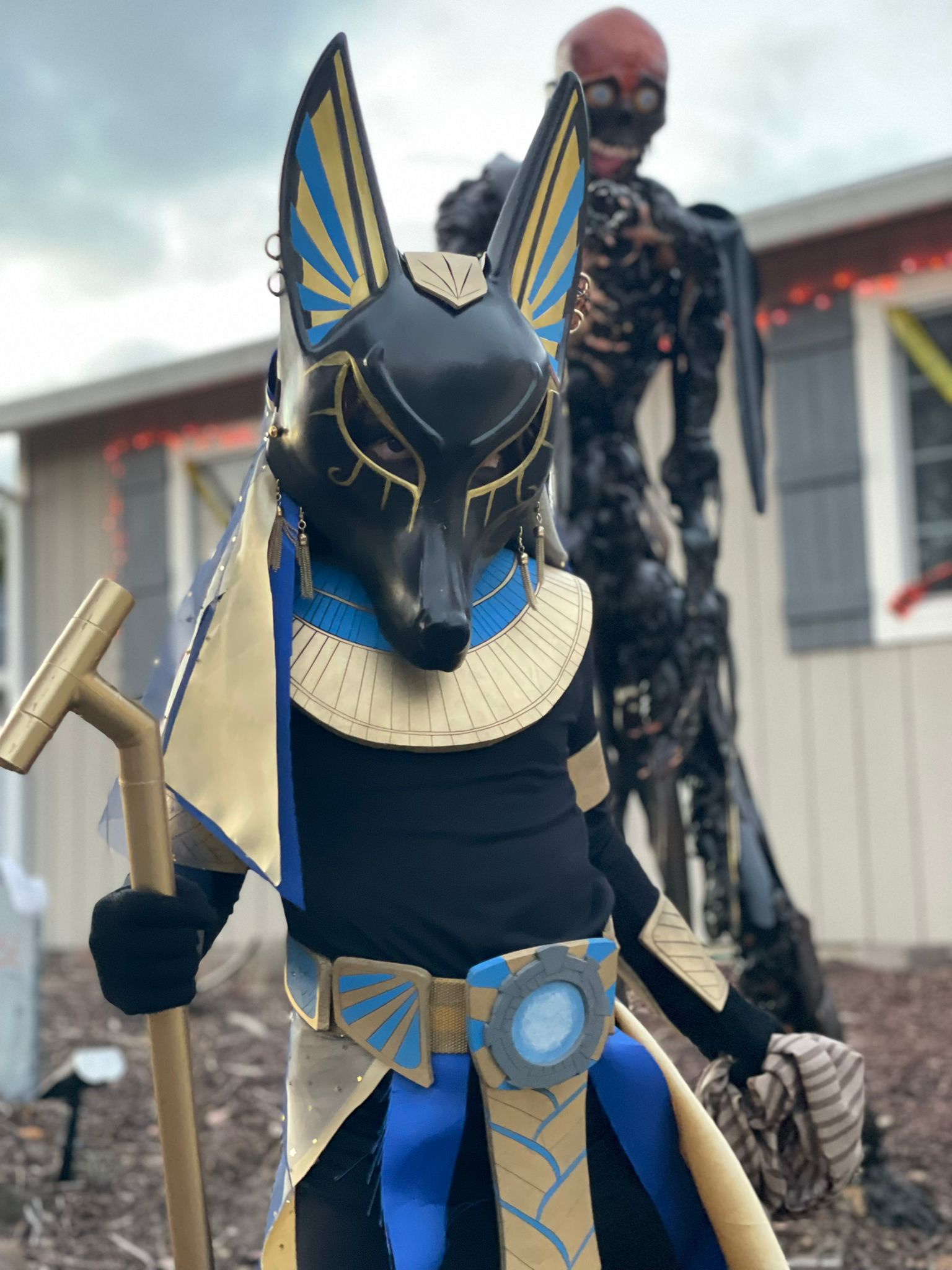 My Daughter as Anubis, Ready to Deliver Judgment