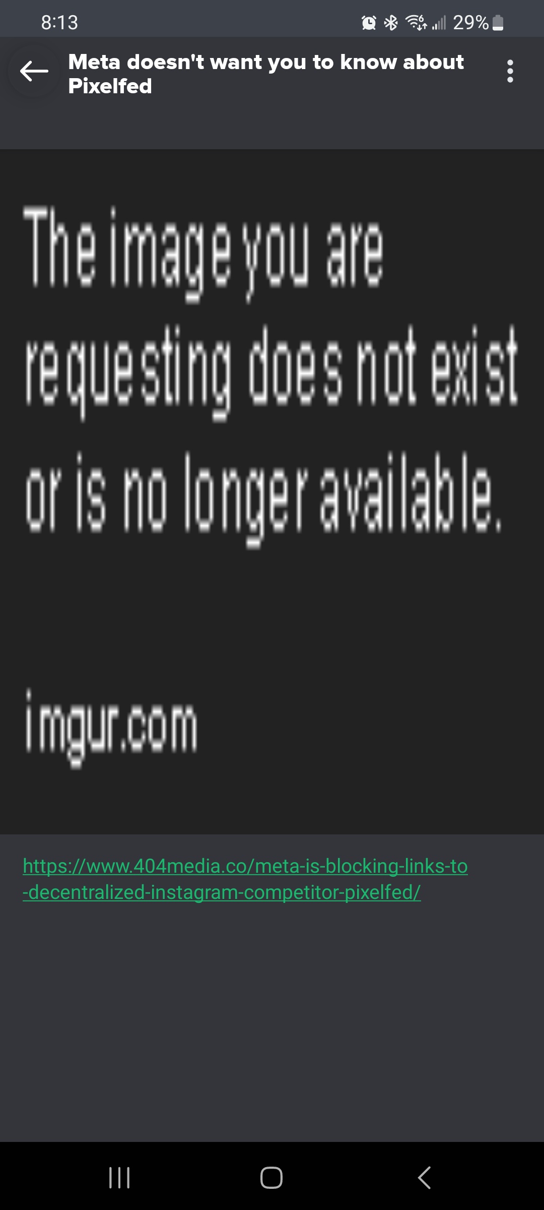 Looks like Imgur is in the same boat