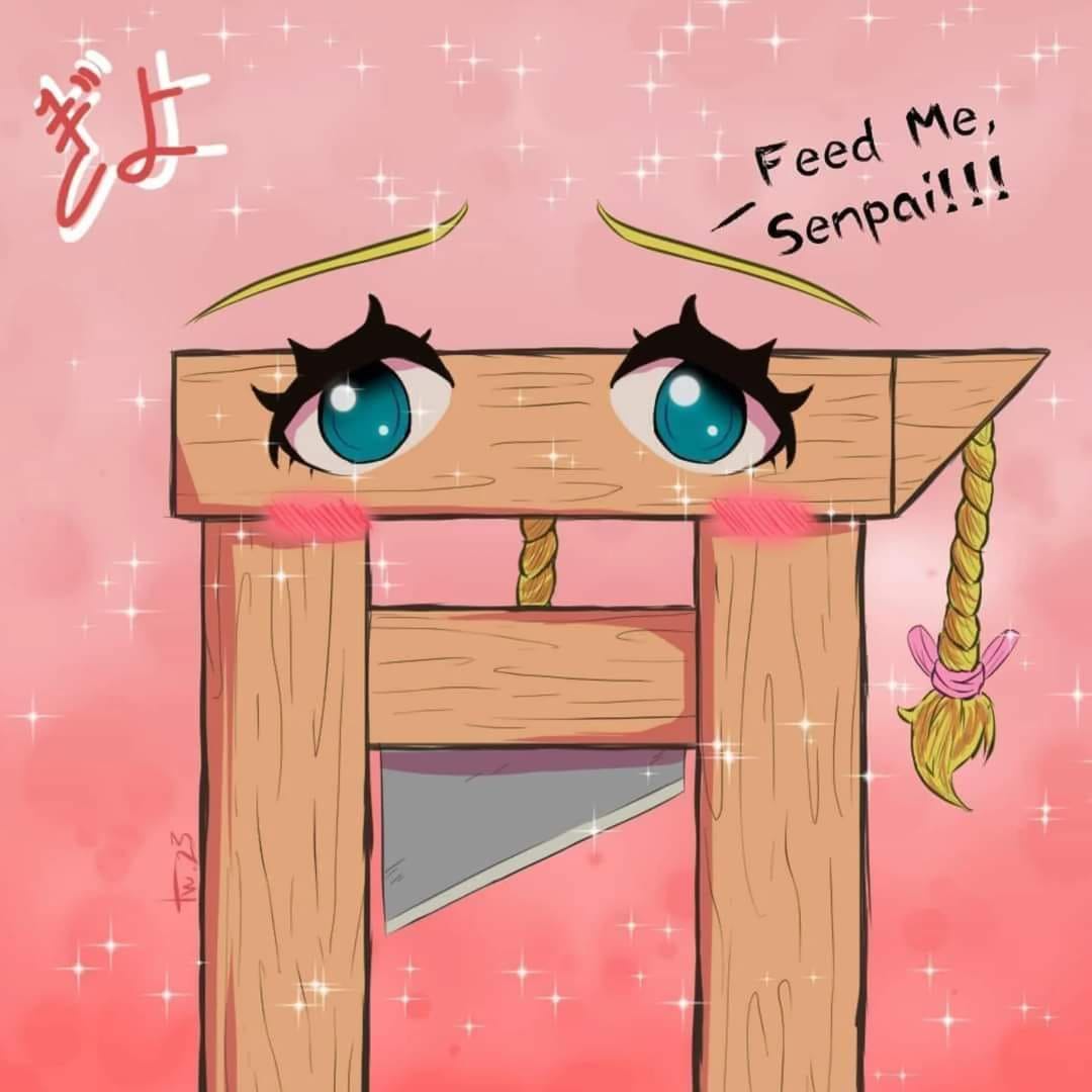 Guillotine-chan is Ready for a Snack!