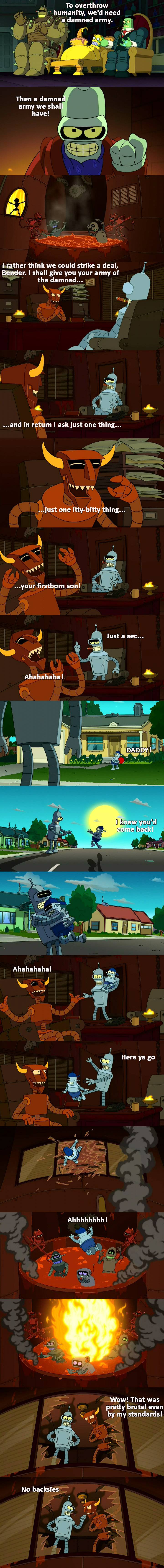 Futurama never shied away from pushing the boundaries of dark humor.