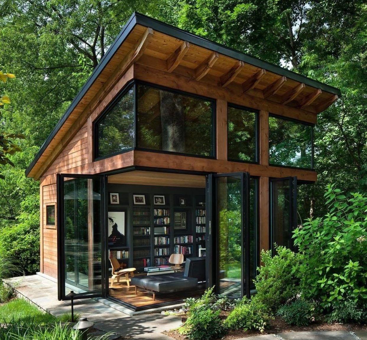 Welcome to my cozy garden library retreat!