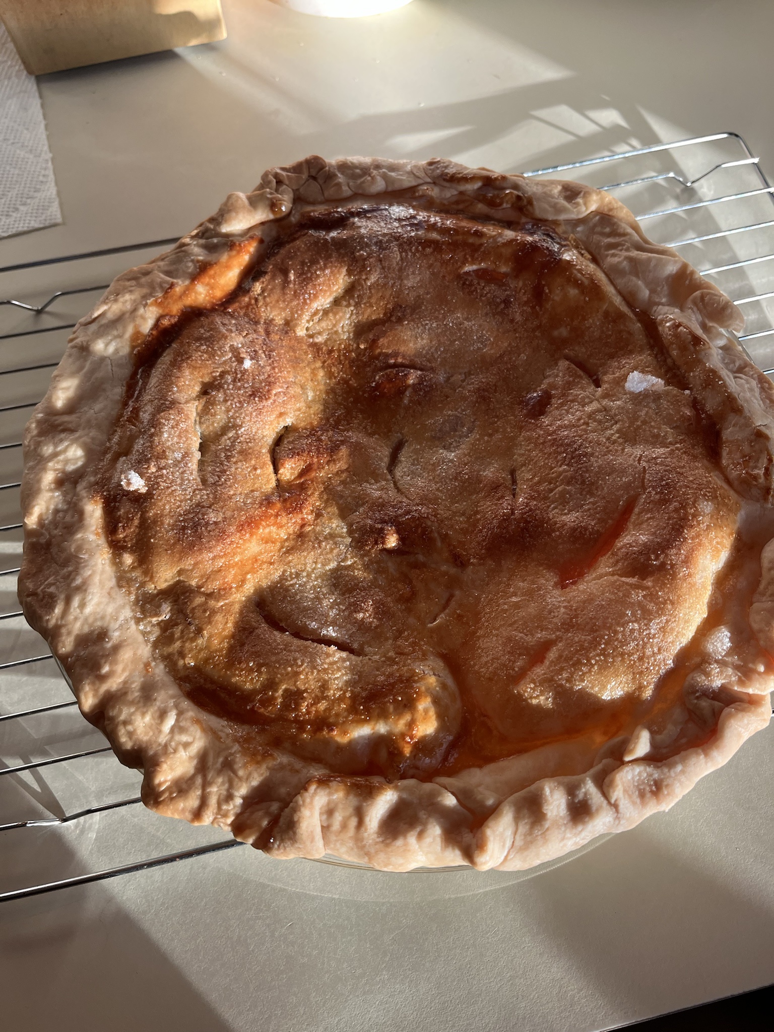 When Your Apple Pie Looks Like It Went Through a Battle