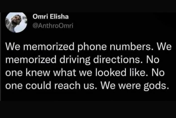 Nostalgia for the good old days