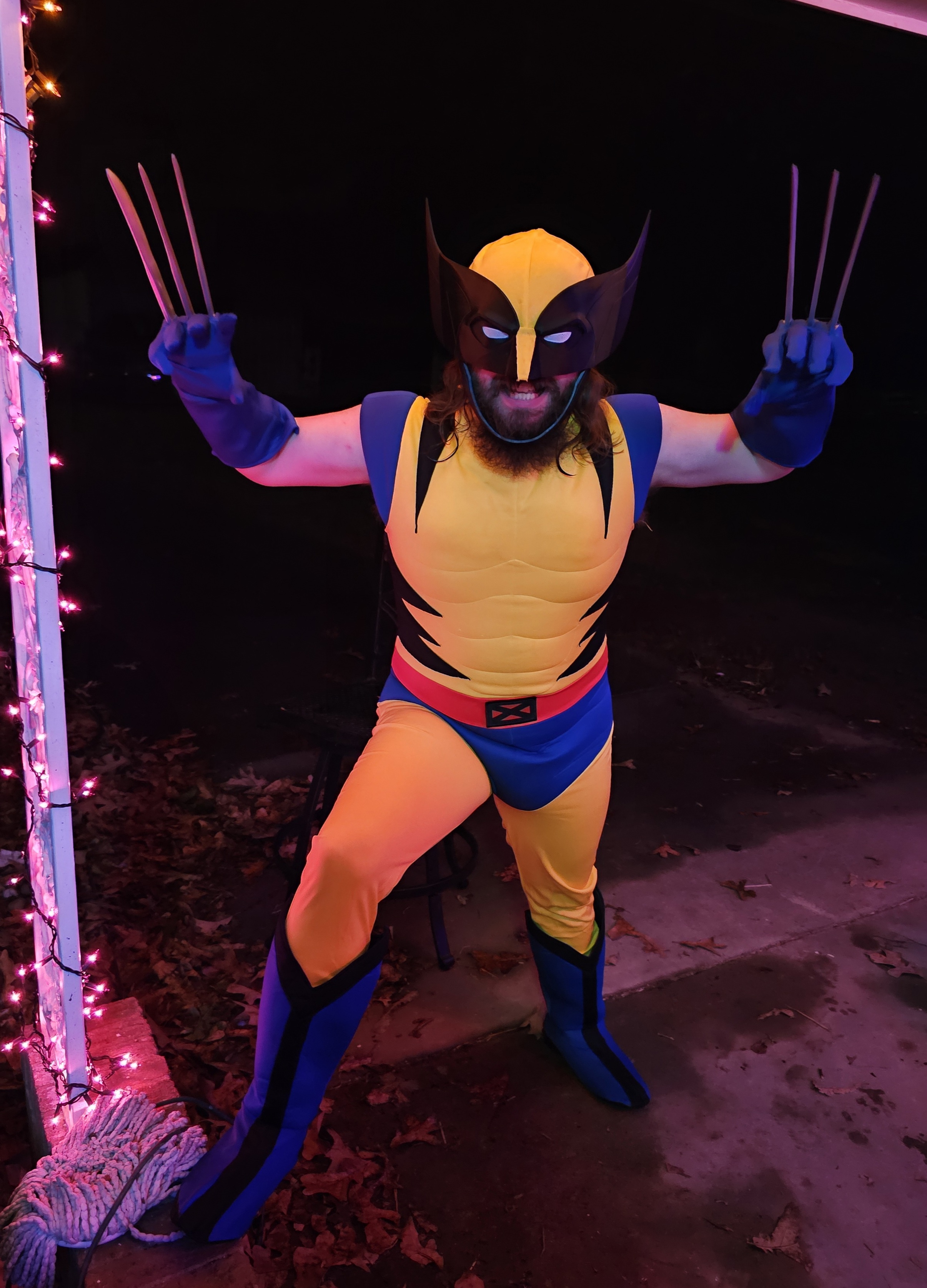 Embracing a Marvel-themed Halloween as Wolverine
