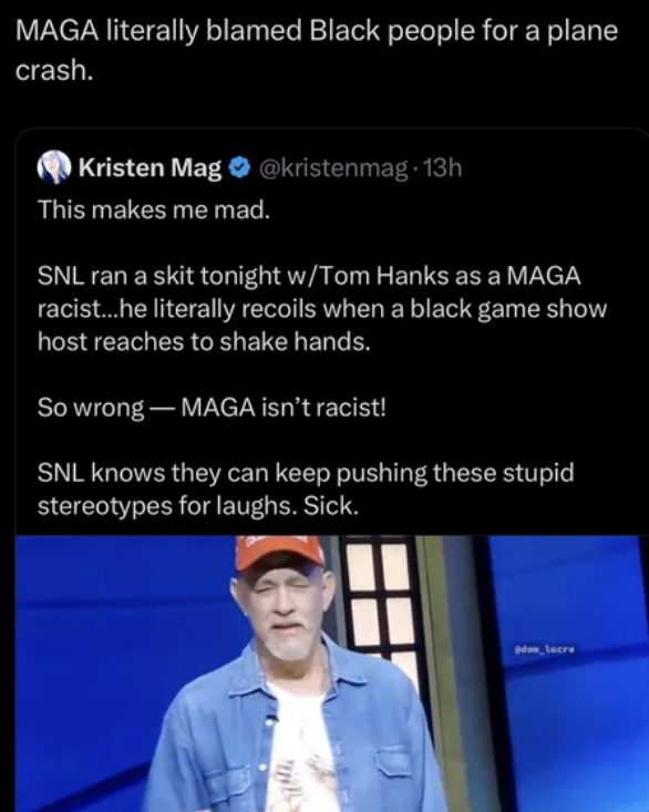 The Irony of MAGA's Meltdown: Blaming Black People for a Plane Crash