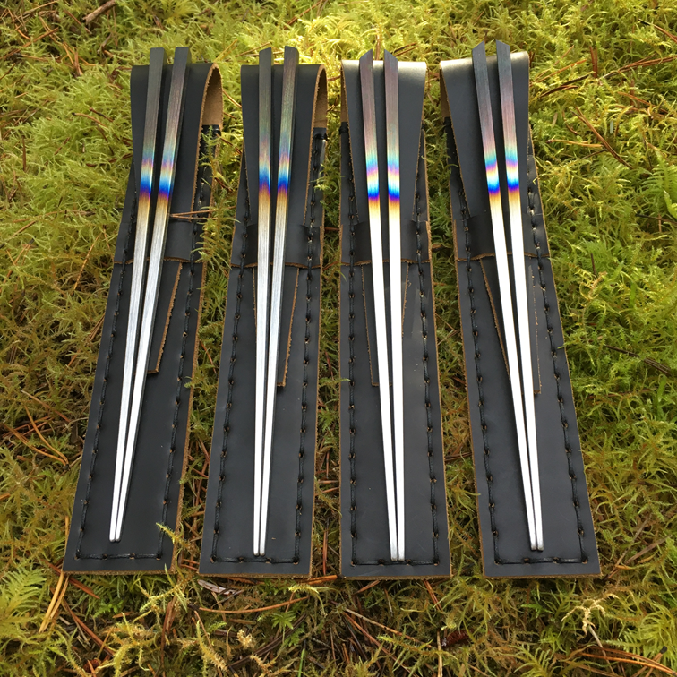 Check out these high-tech chopsticks made from Titanium-Niobium alloy!