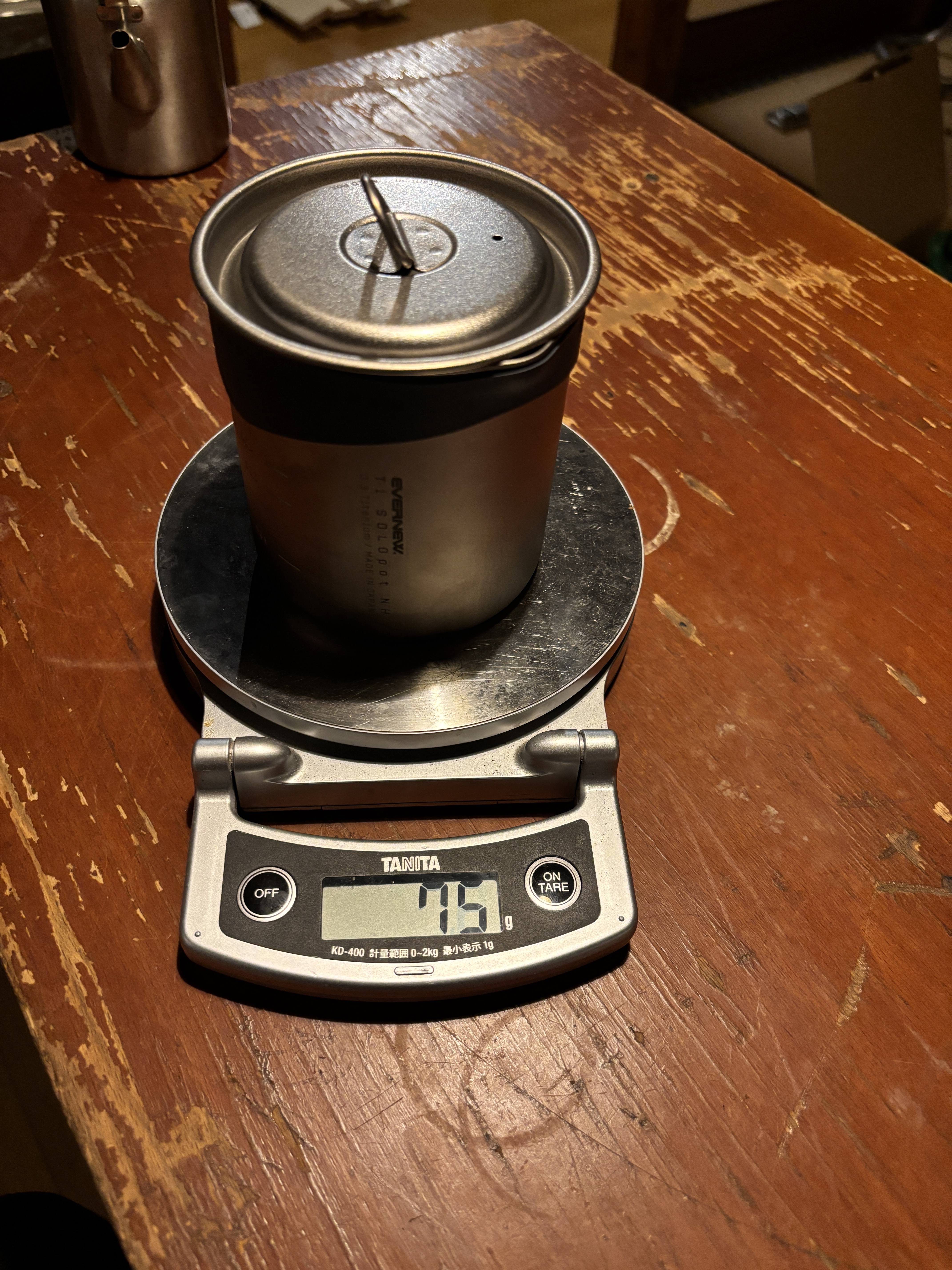 Weighing the Evernew Ti SOLO Pot NH ECA624: A Closer Look